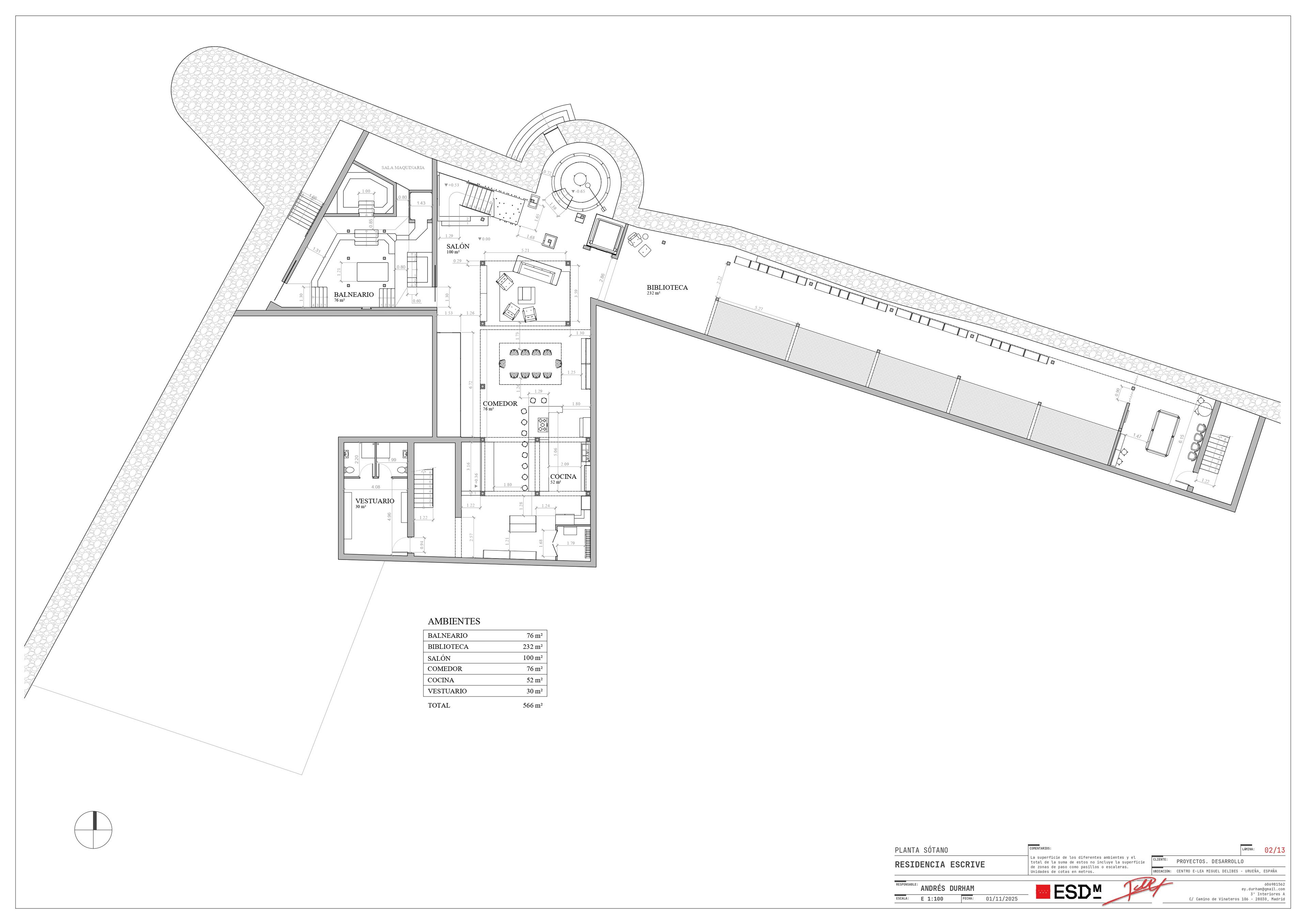 Basement floor layout
