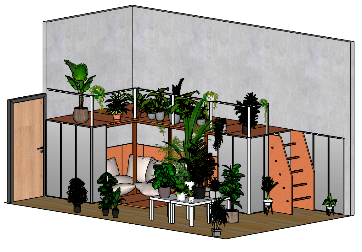 Isometric front view