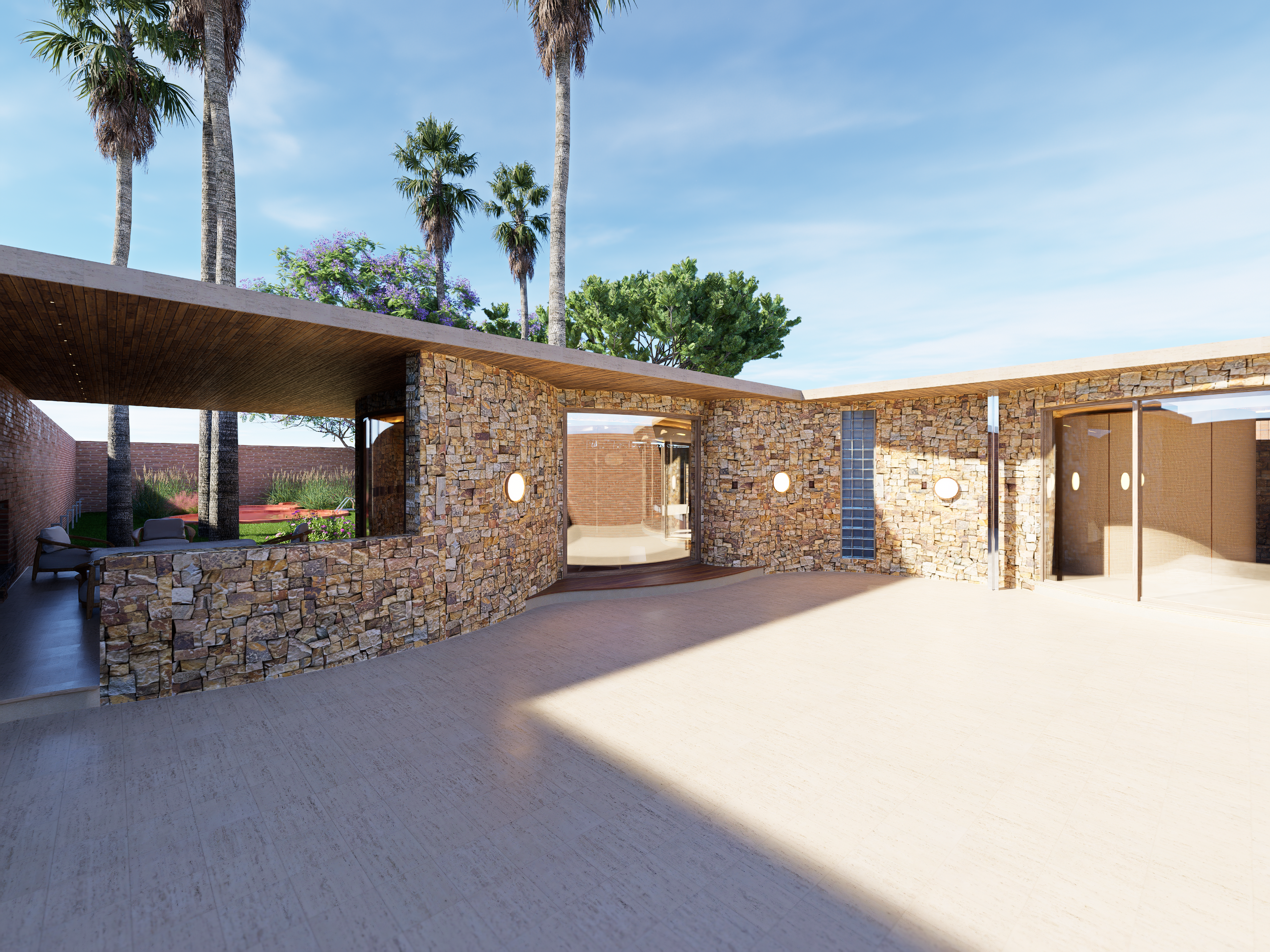 Back courtyard (day)