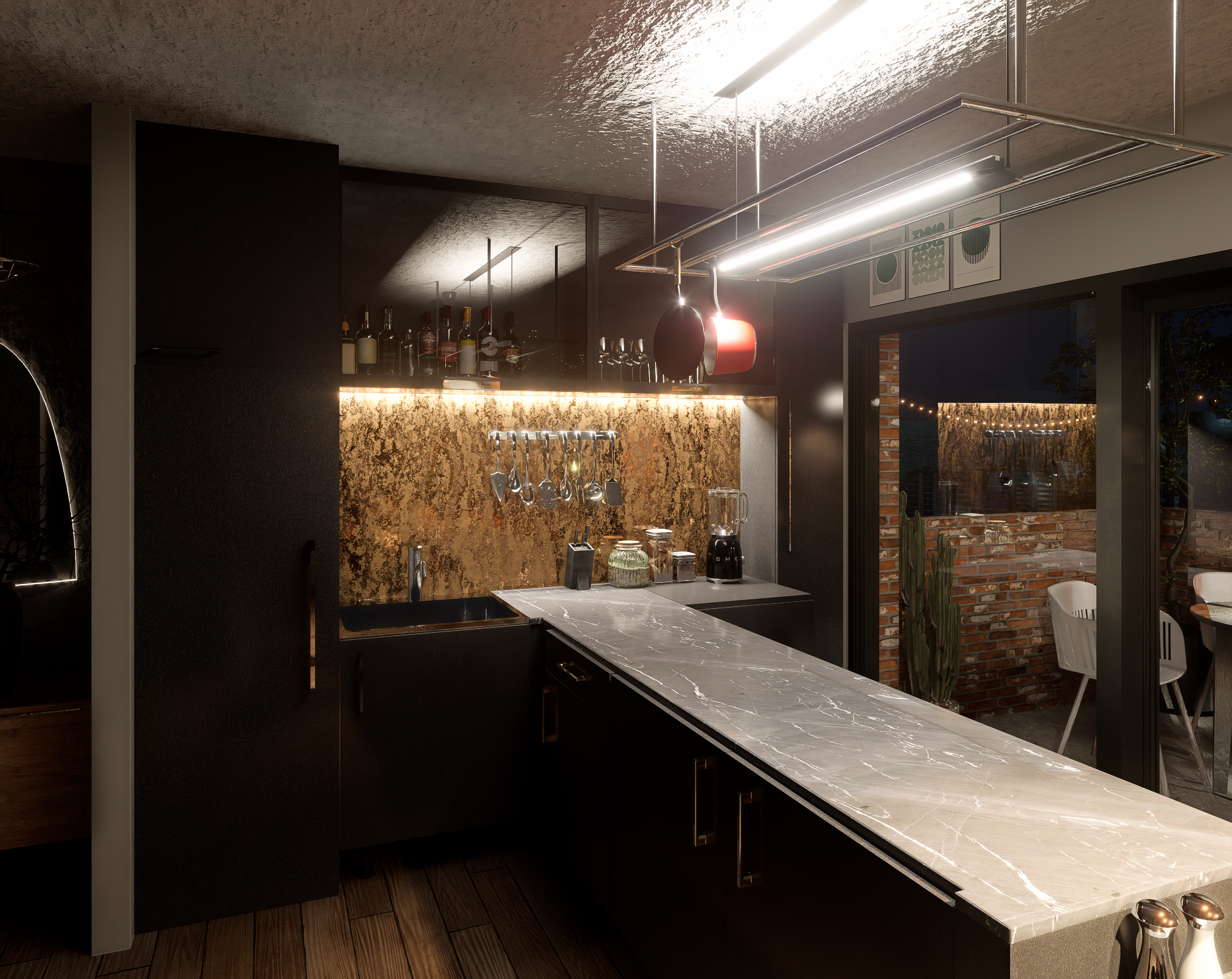 Kitchen (night)