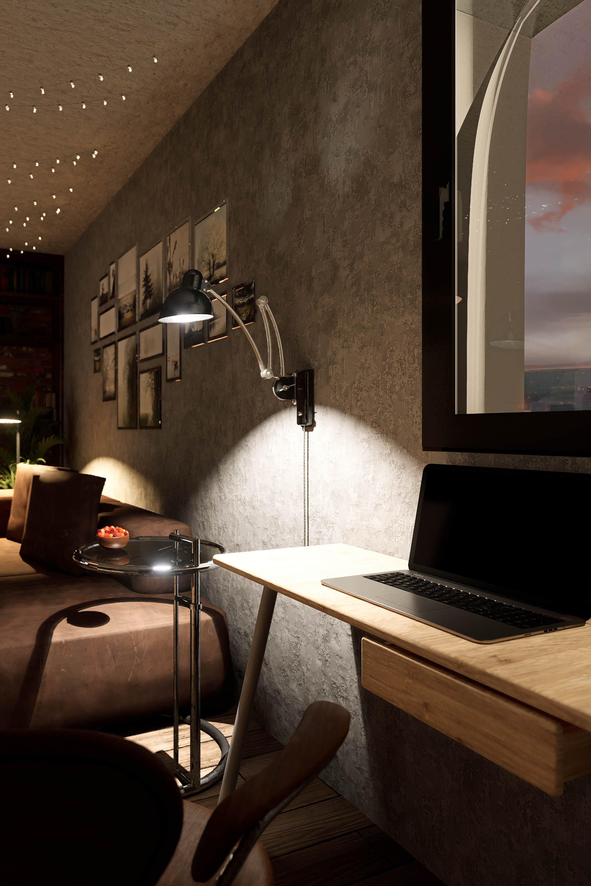 Desk (evening)