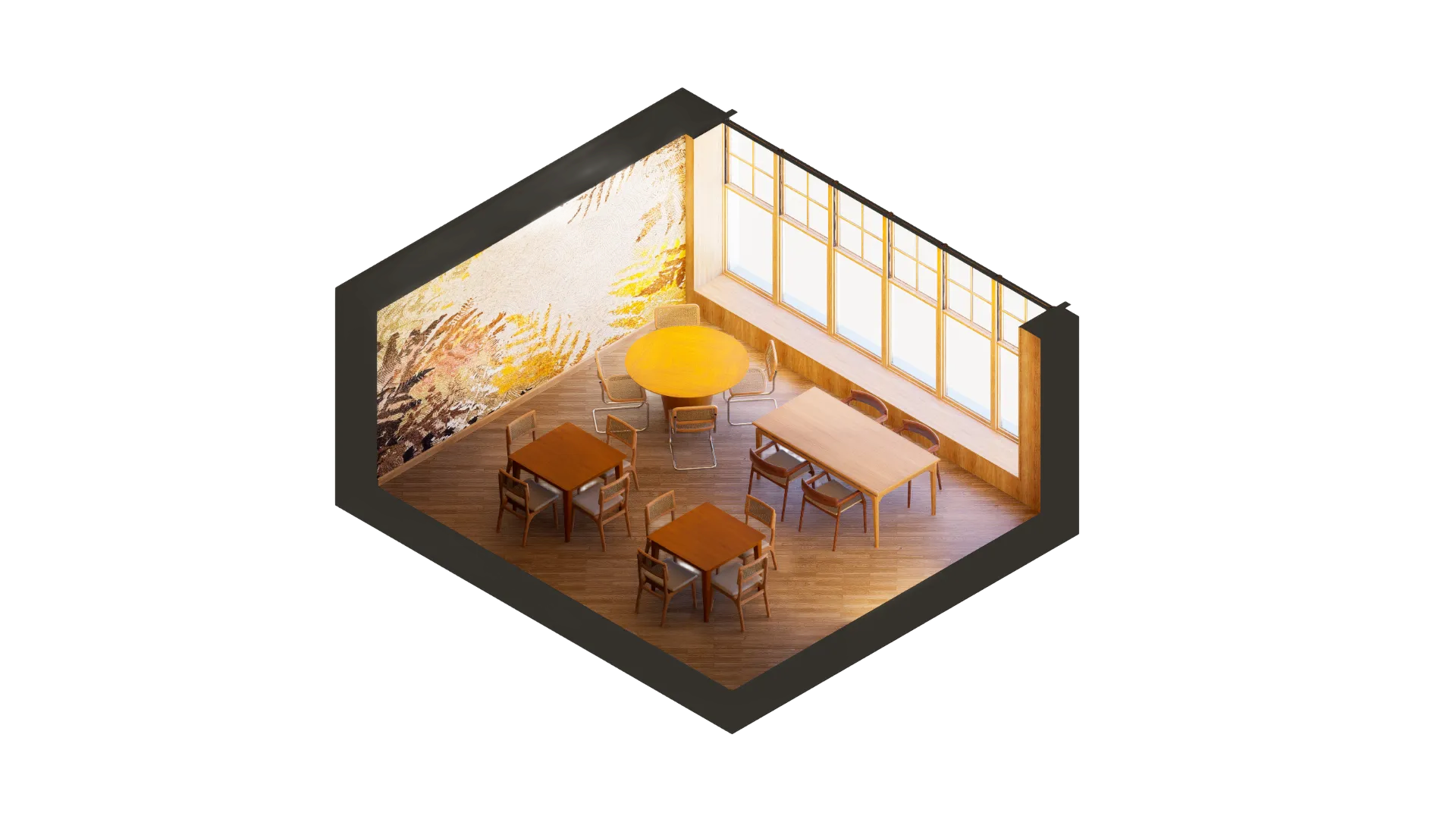 Restaurant dining space 3
