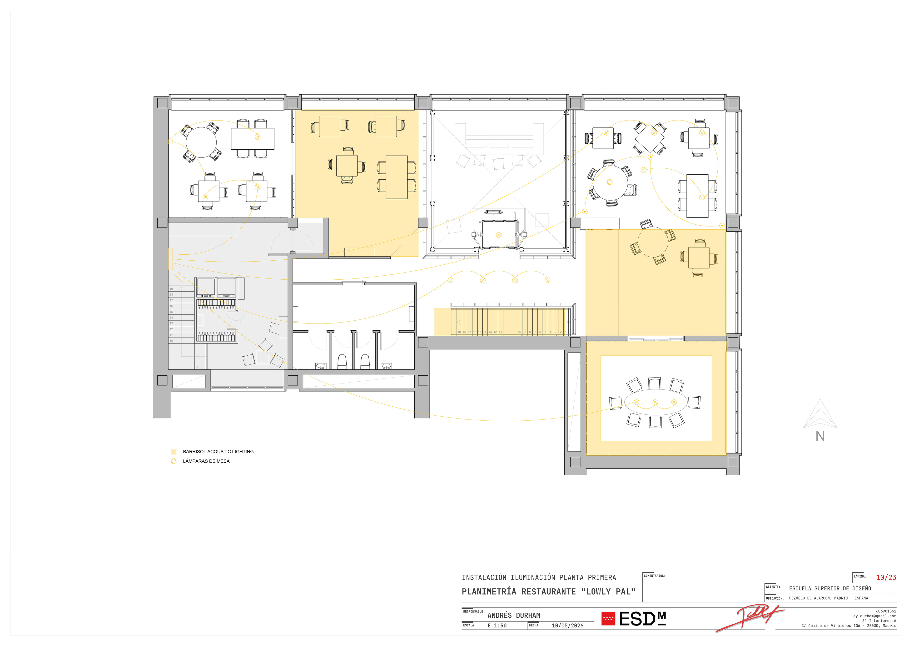 First floor lighting layout