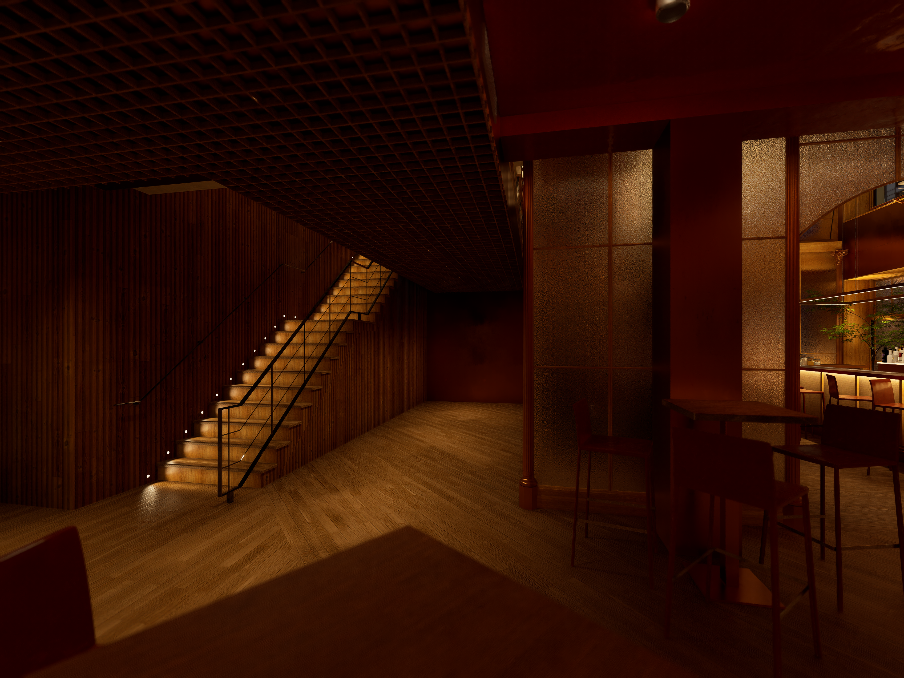 Ground floor hall (night)