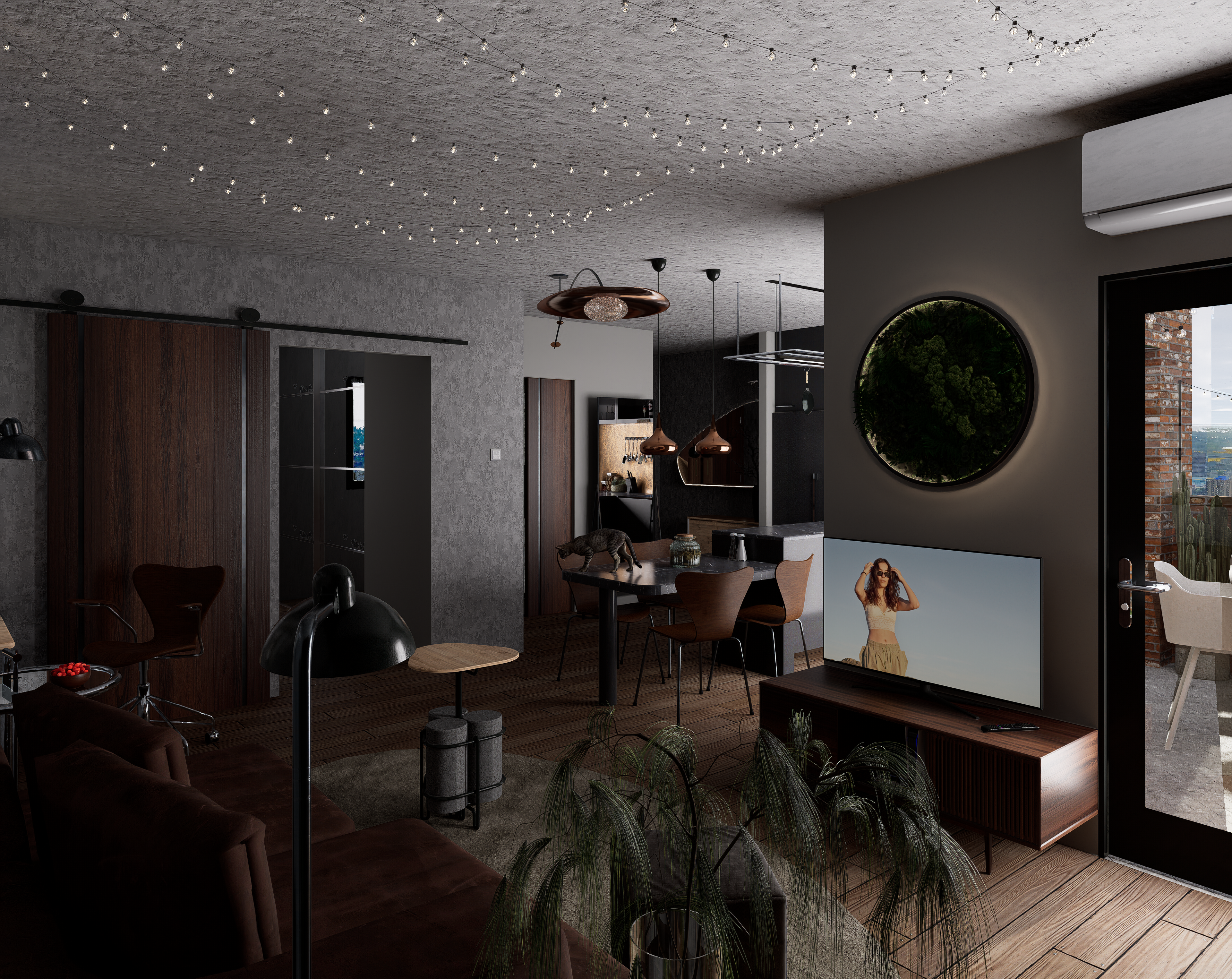 Living room (cloudy)