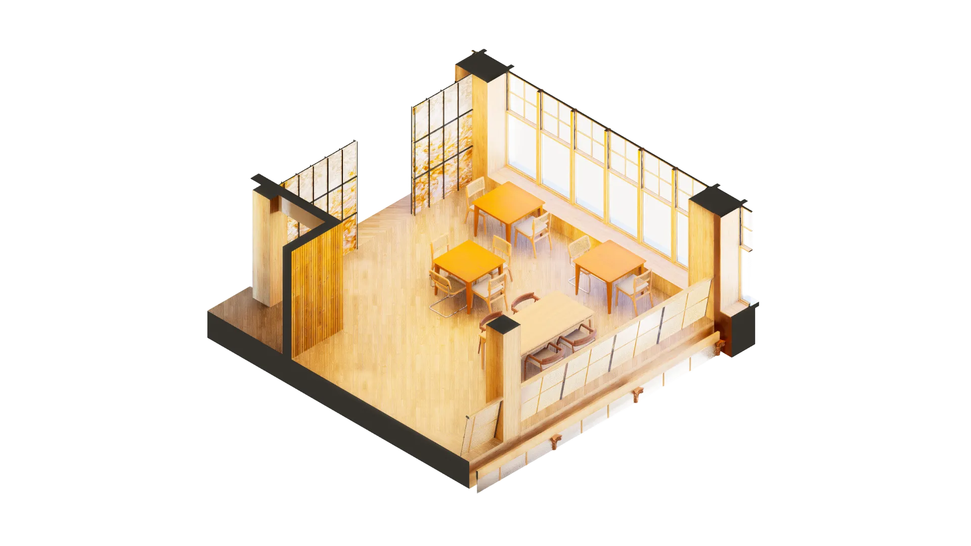 Restaurant dining space 2