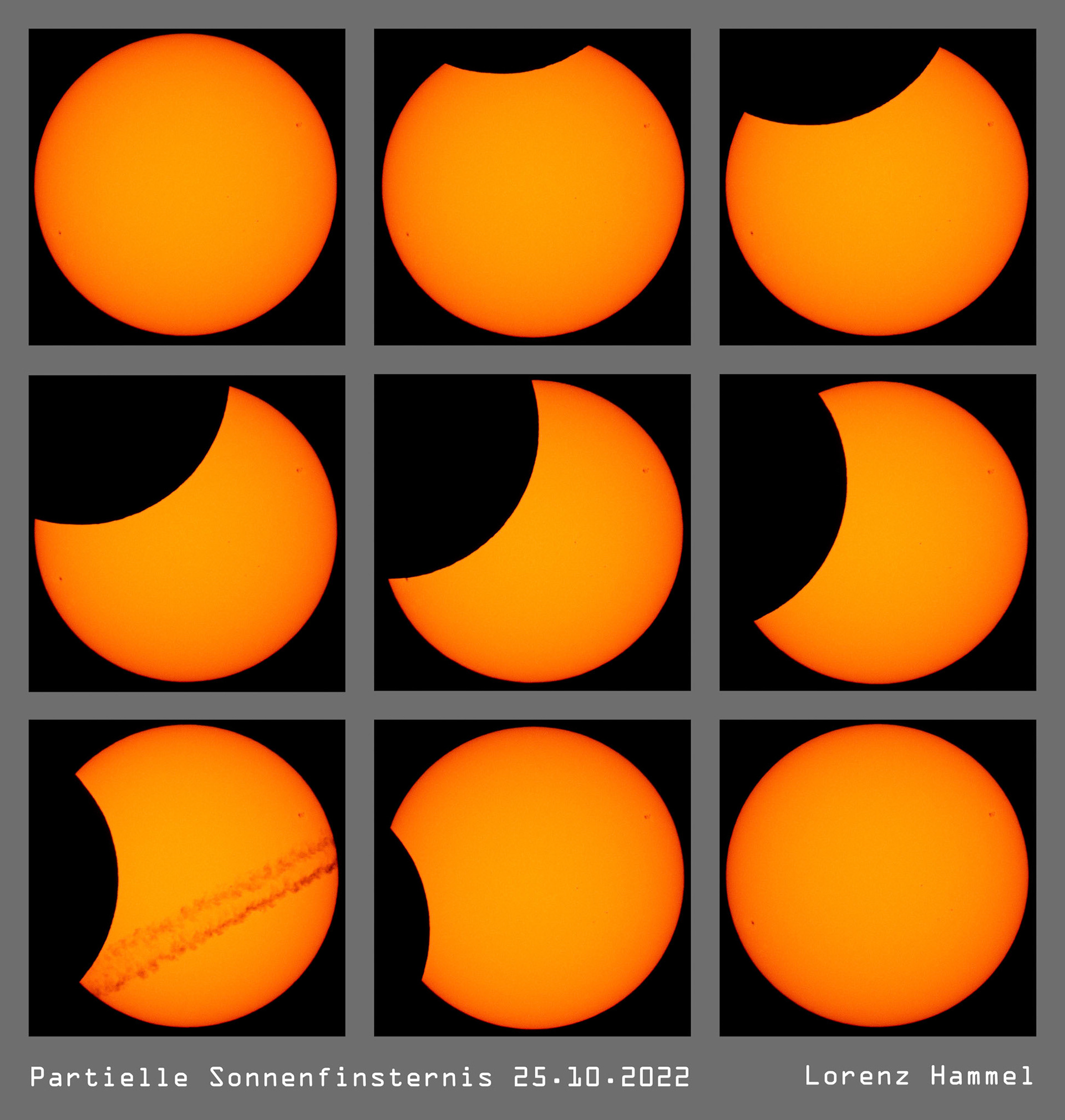 partial solar eclipse / October 2022