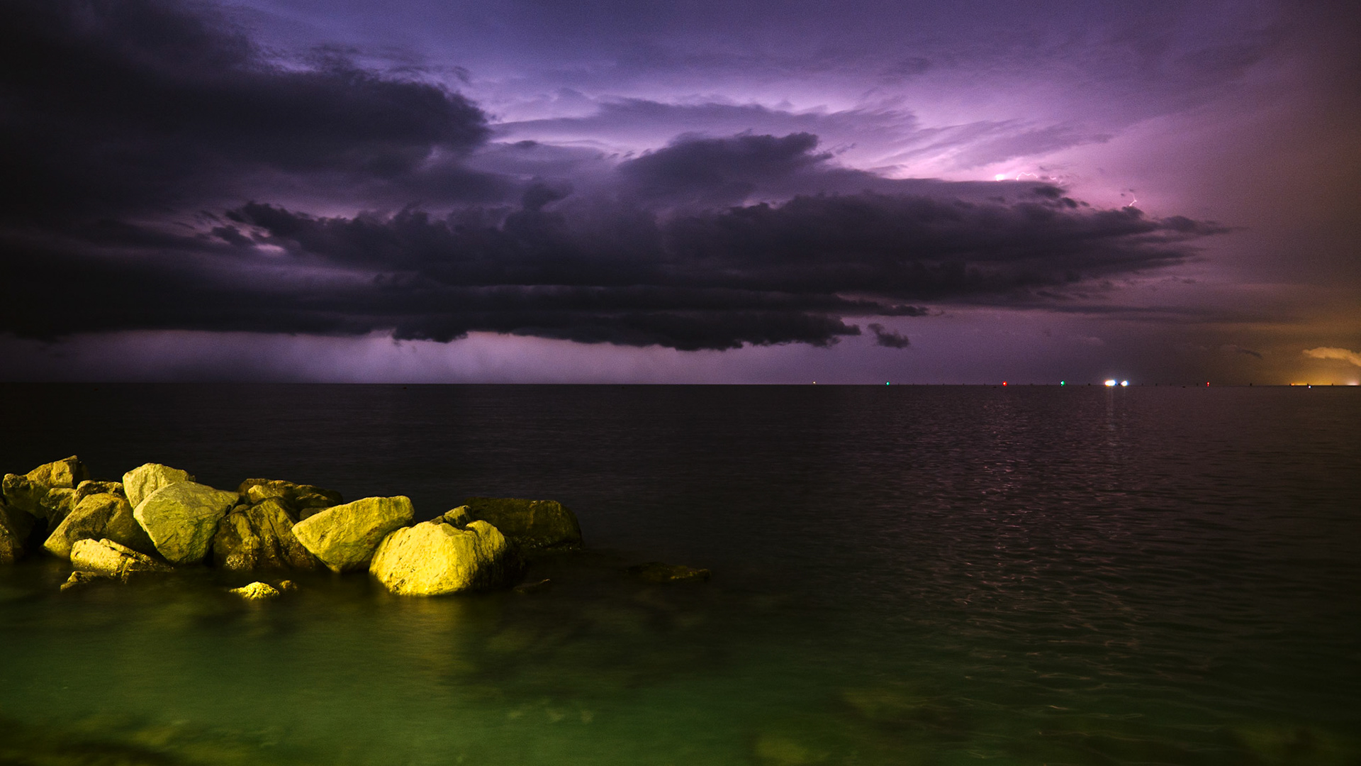 "angry clouds" - grado beach / august 2024