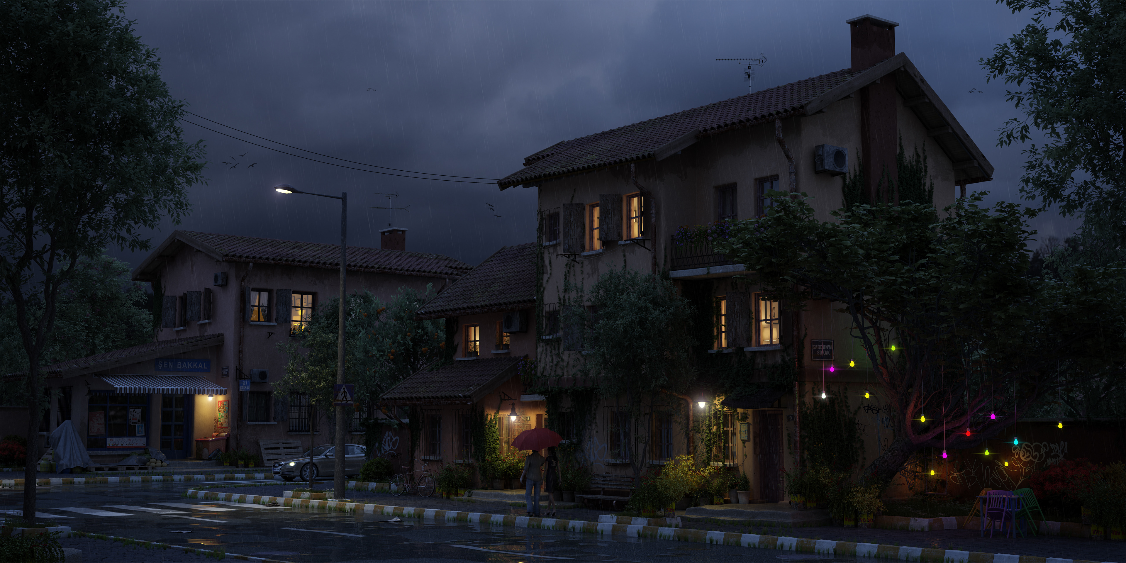 Rainy night