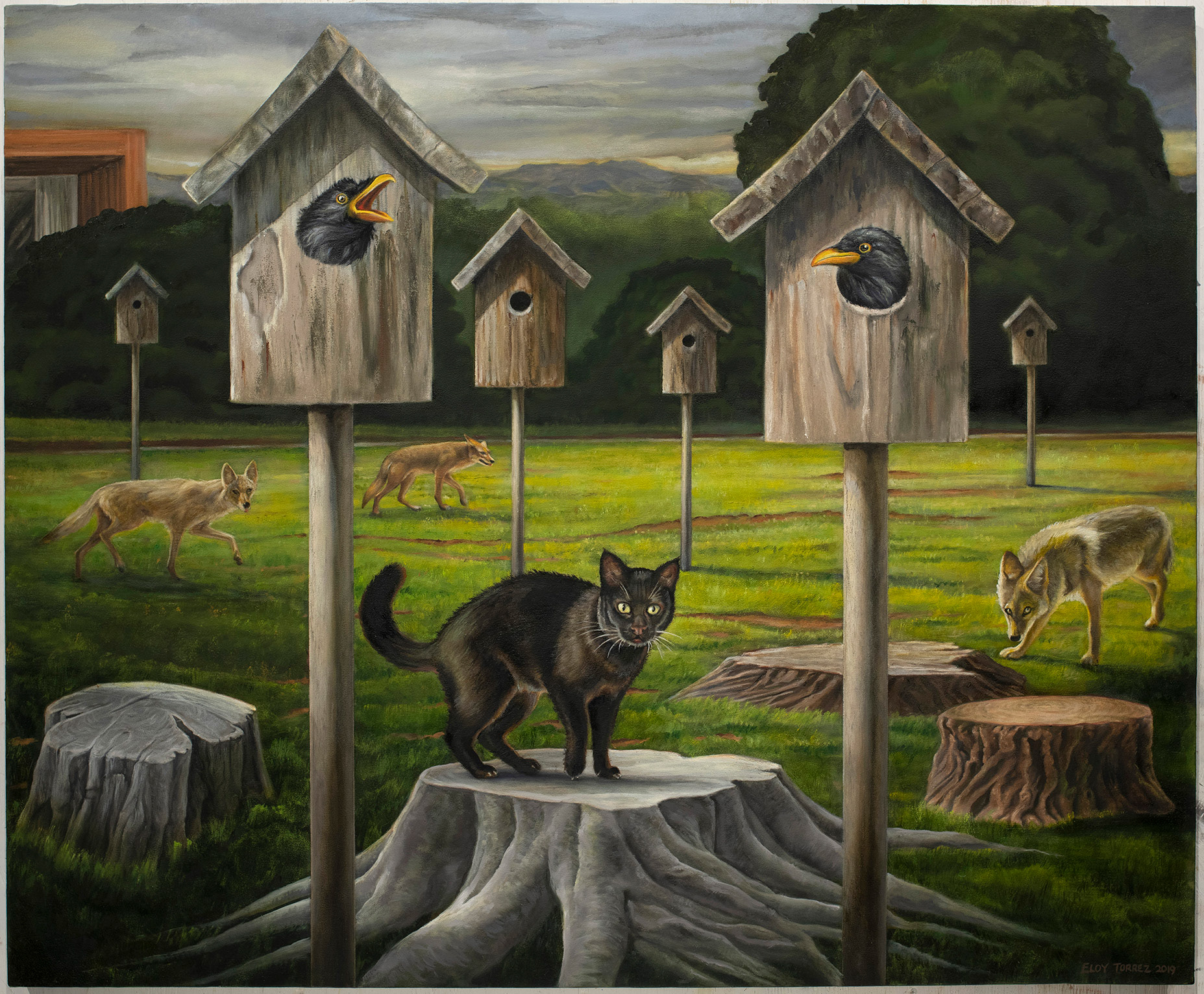 Home Sweet Home, 2021, Oil on canvas, 36.5” x 44.5”