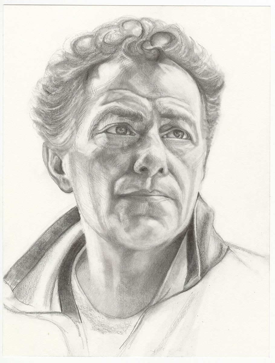 Che Aspetta, Pencil on Paper 14” x 11”