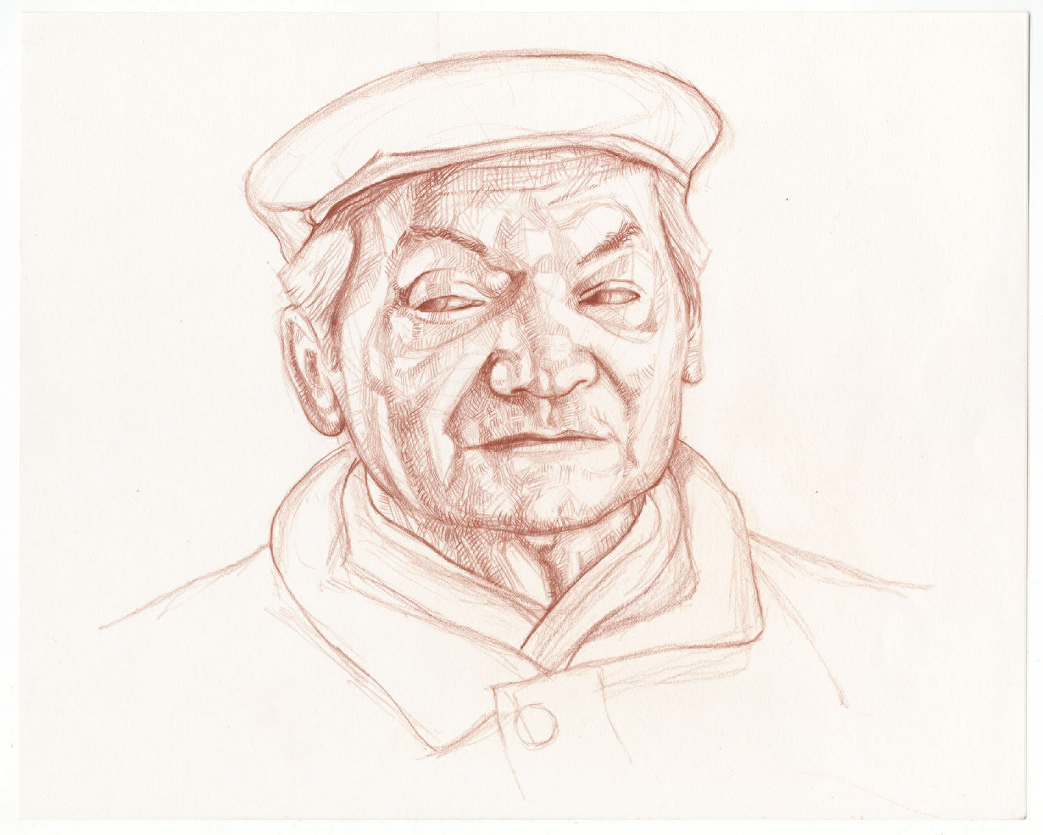 Anziano Saggio Pencil on Paper 11” x 14”