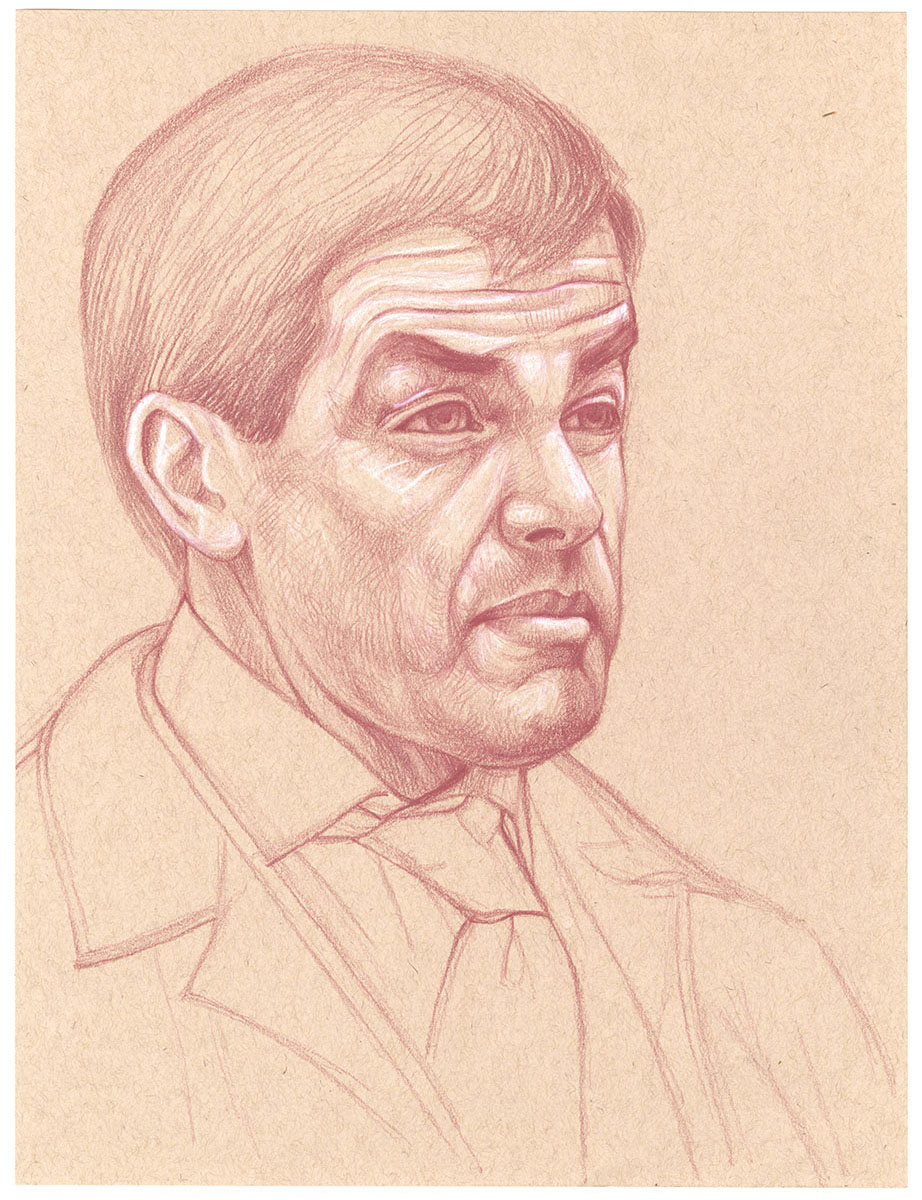 Imprenditore, Pencil on Paper 12” x 9”   