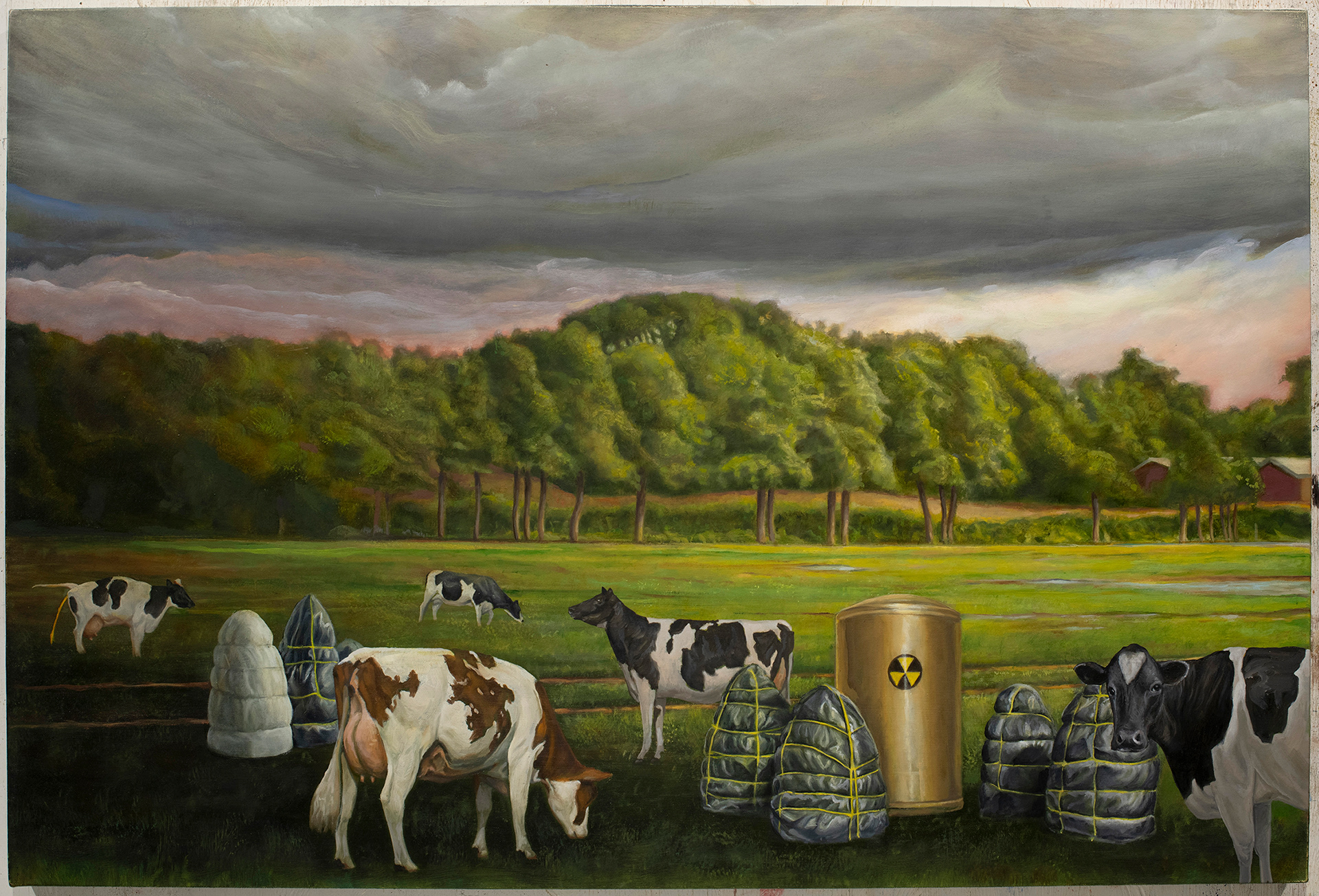 Green Pastures, 2021, Oil on canvas, 24” x 36”