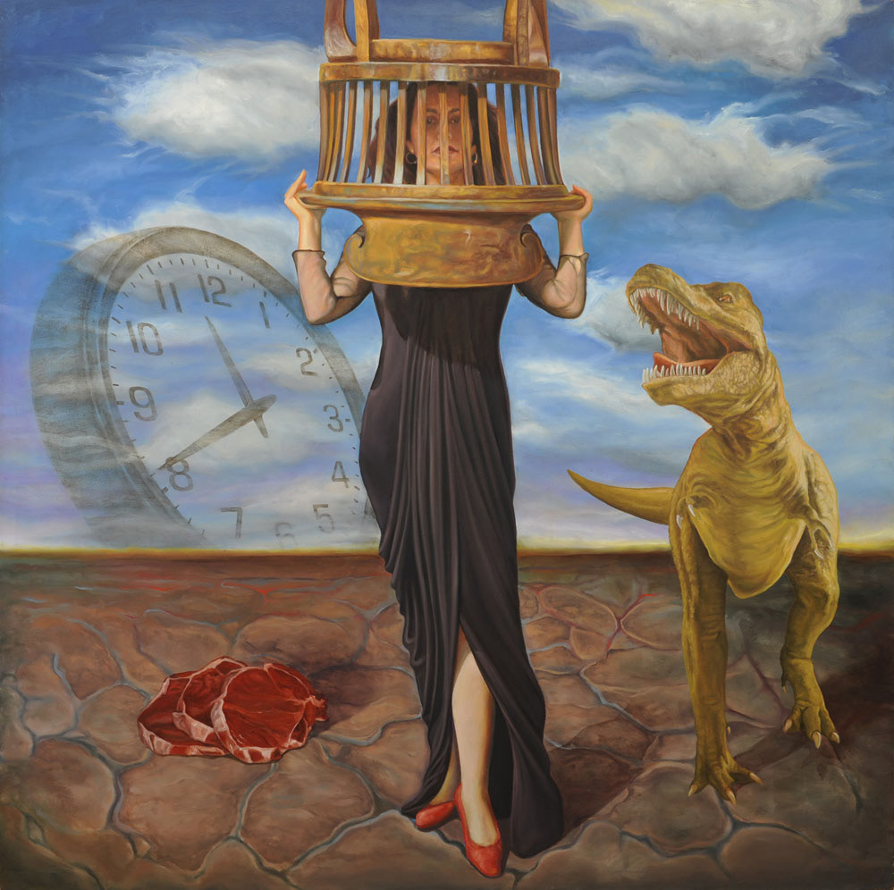 Eloy Torrez, Meat, Oil on Canvas, 48" x 48"