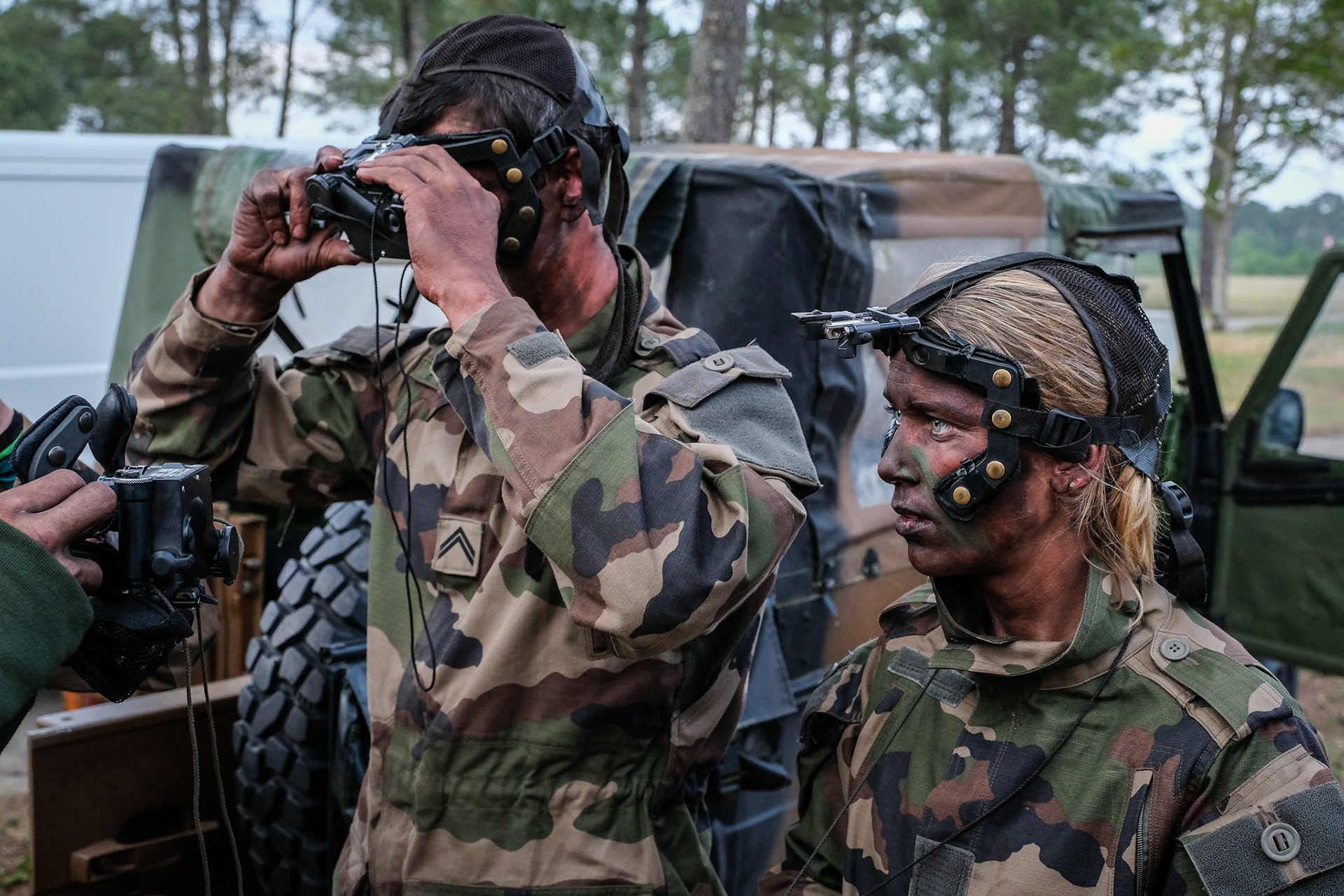 France, Martignas-sur-Jalle, 2016-06-01. The Nordic and Alpine members of the French military ski team are hosted this week by the Special Forces, within the 13th regiment of parachute dragons, as part of their traditional cohesion training. Photograph by Fred MARIE / Collectif DR.France, Martignas-sur-Jalle, 2016-06-01. Les nordiques et alpins de l equipe de France militaire de ski sont accueillis cette semaine chez les Forces speciales, au sein du 13e regiment de dragons parachutistes, dans le cadre de leur traditionnel stage de cohesion. Photographie de Fred MARIE / Collectif DR.
