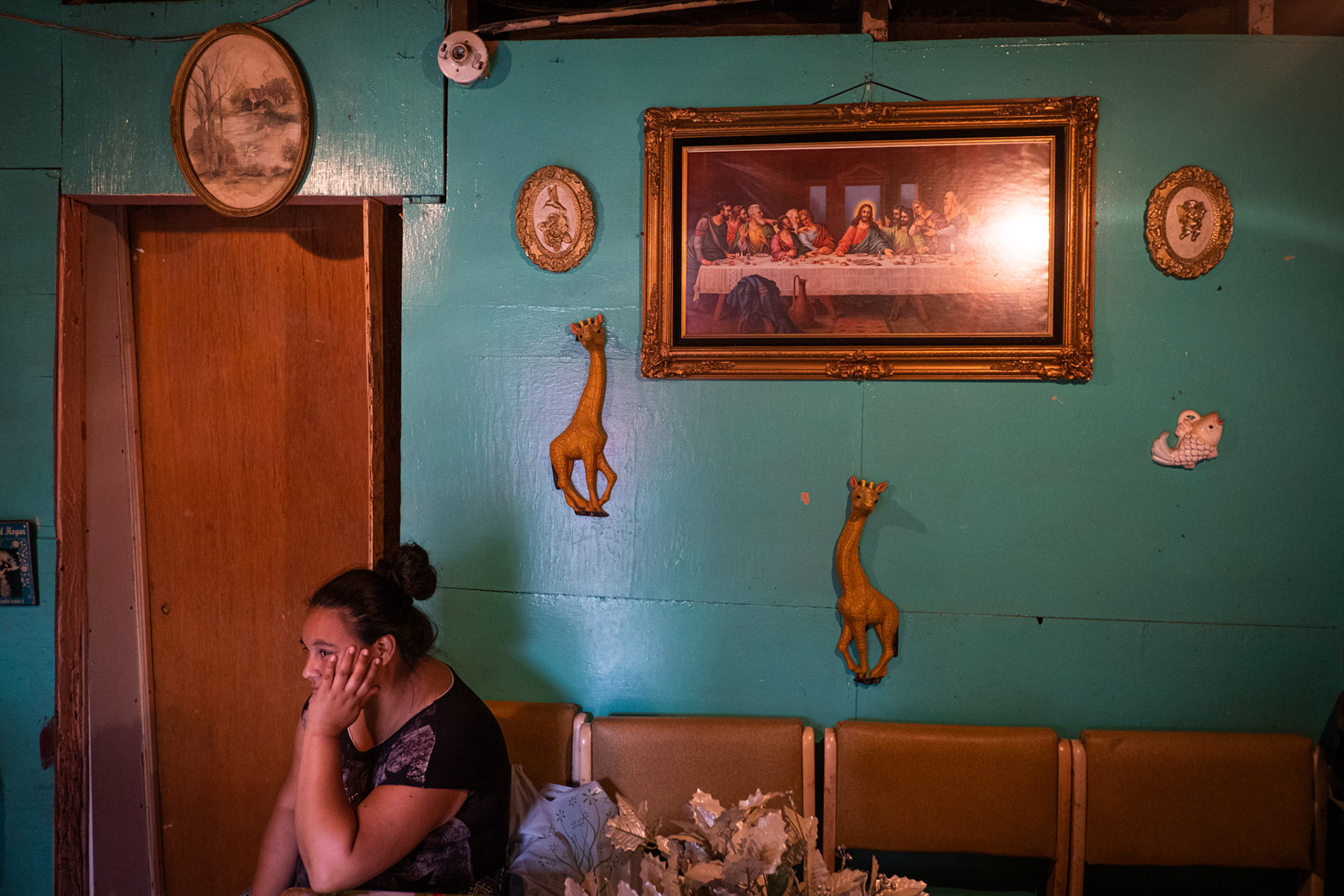 Mexico, Tijuana, 2019-11-19. People living near the wall between San Diego and Tijuana. Photograph by Fred MARIE / Collectif DR. Mexique, Tijuana, 2019-11-19. Des gens vivent pres du mur delimitant la frontiere entre les Etats-Unis et le Mexique. Photographie de Fred MARIE / Collectif DR.