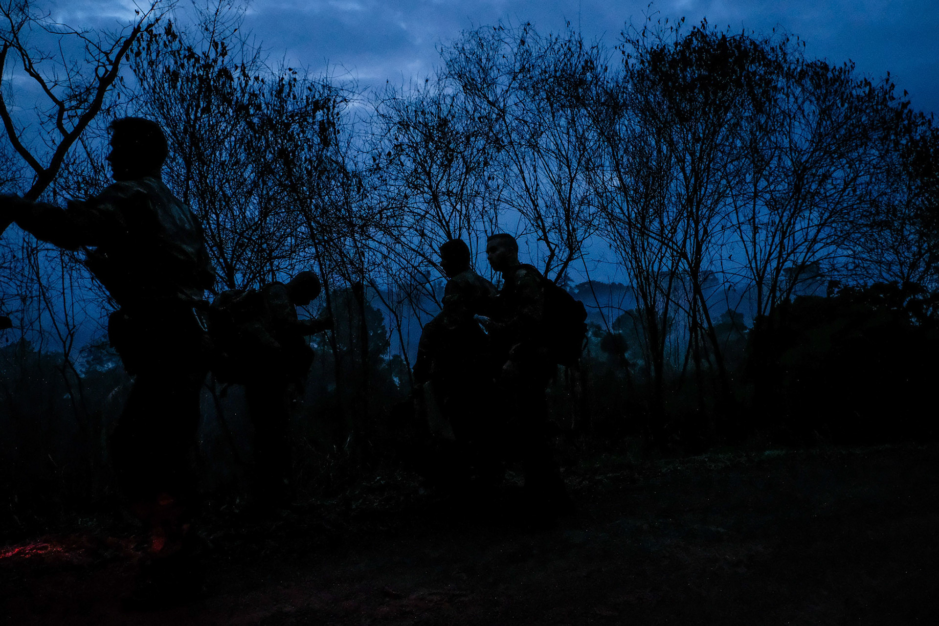 France, Maripasoula, 2018-12-20. In French Guyana, illegal gold mining has been thriving for decades. Fuelled by clandestine workers from neighbouring Suriname and Brazil, this criminal enterprise has reached near-industrial proportions, destroying thousands of hectares of precious rainforest. The French armed forces fight against this illegal activity for ten years. Photograph by Fred MARIE / Collectif DR. France, Maripasoula, 2018-12-20. En Guyane francaise, l exploitation illegale de l or prospere depuis des decennies. Alimentee par des travailleurs clandestins du Suriname et du Bresil voisins, cette entreprise criminelle a atteint des proportions quasi industrielles et detruit des milliers d hectares de precieuses forets tropicales. Les forces armees françaises luttent contre cette activite illegale pendant dix ans. Photographie de Fred MARIE / Collectif DR.