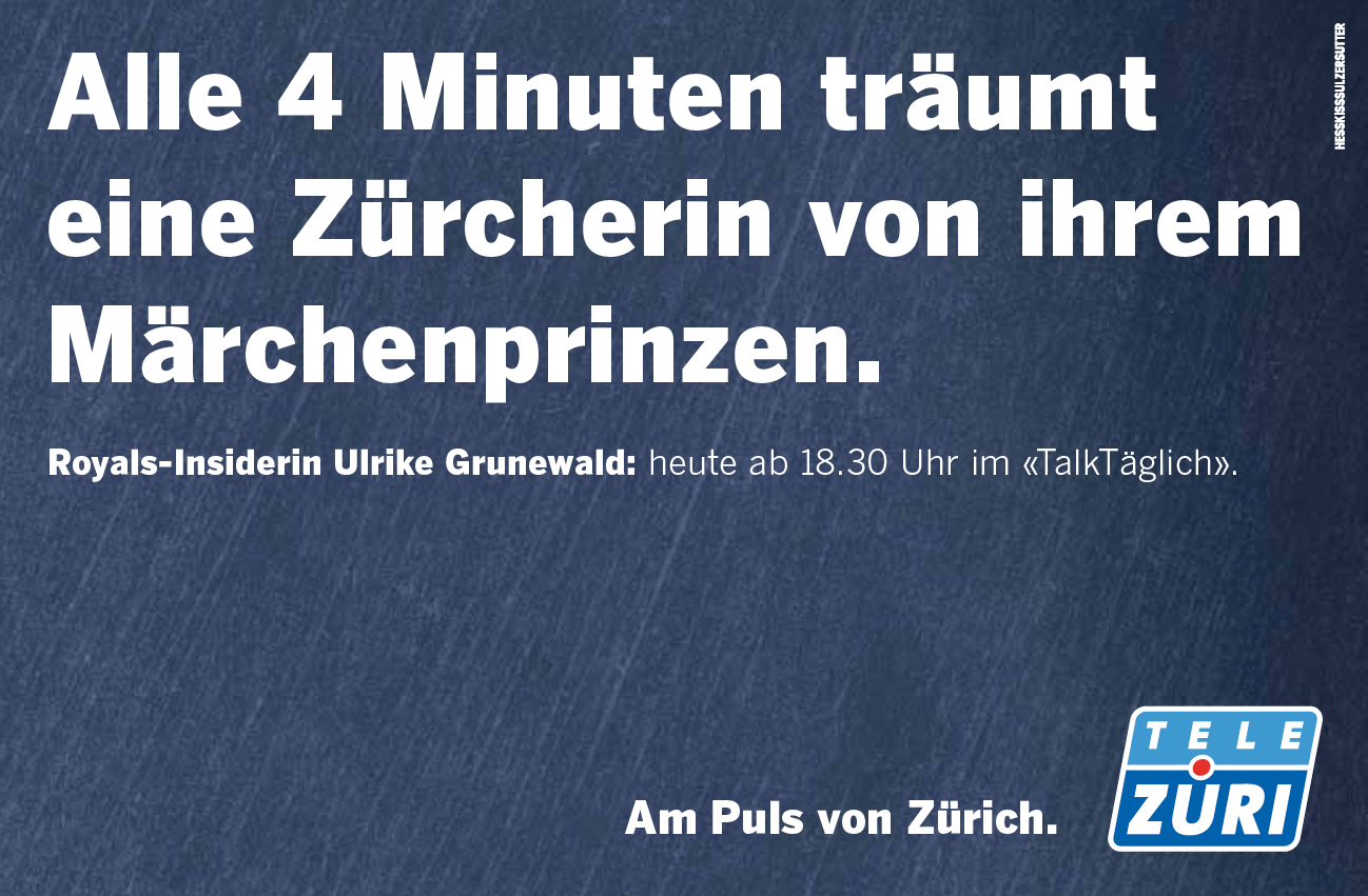 Texter für Tele Züri Kampagne Sujet 3