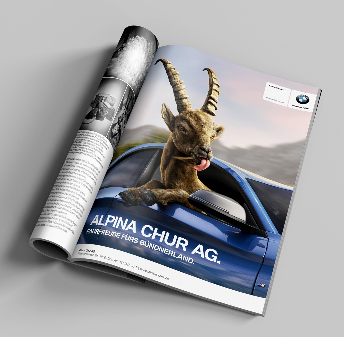 Texter Zürich für BMW Alpina Chur