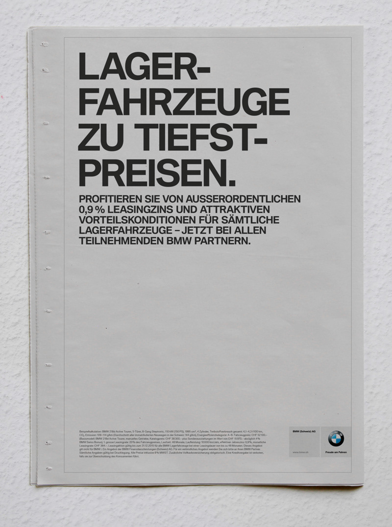 BMW-Händler-Kampagne von Texter Dieter Boller