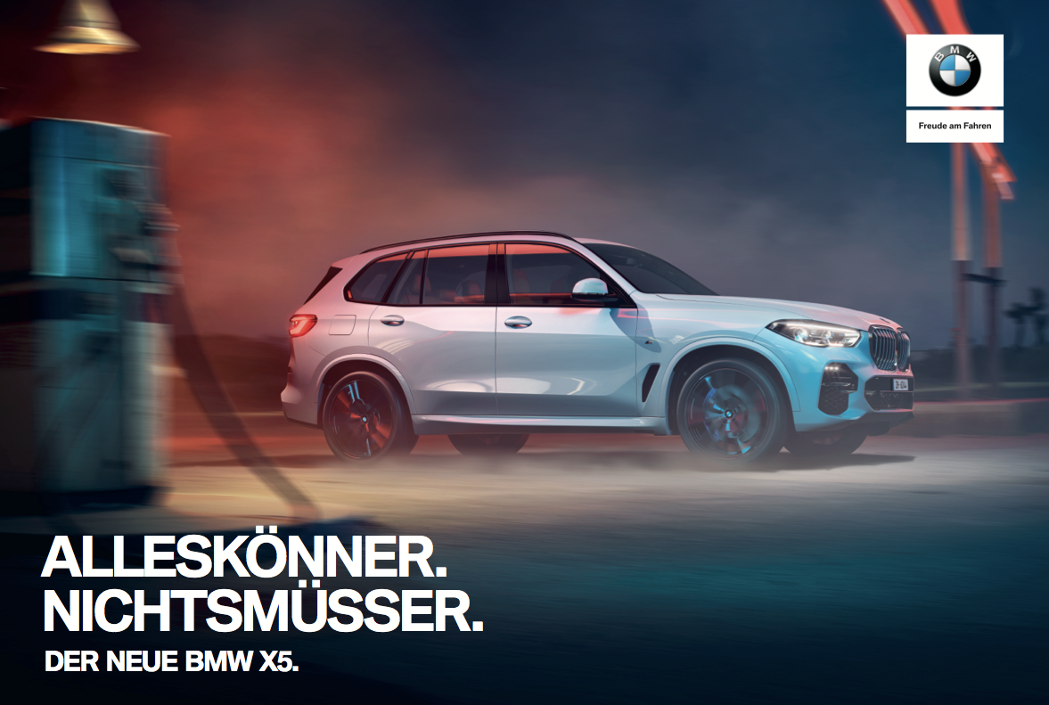 BMW X5 Kampagne Texter Schweiz