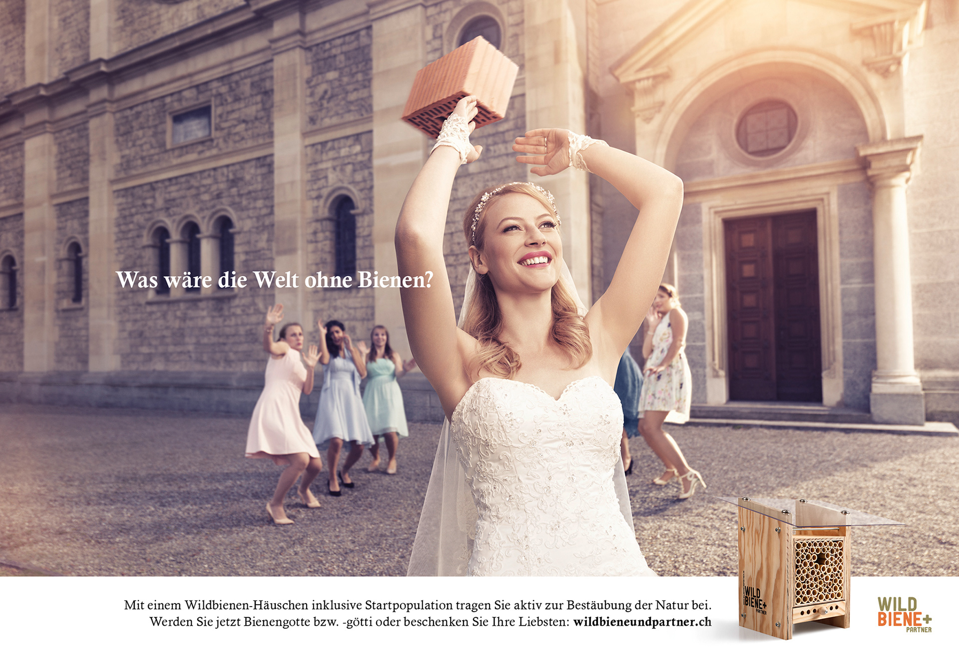 Werbung für Wildbiene und Partner von Texter Dieter Boller