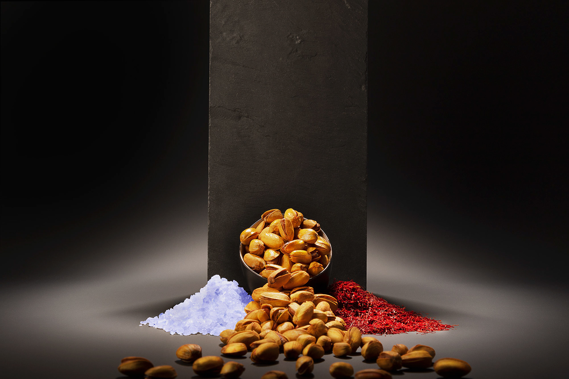 Roasted Pistachio with Iranian Blue Salt and Safran, 2021