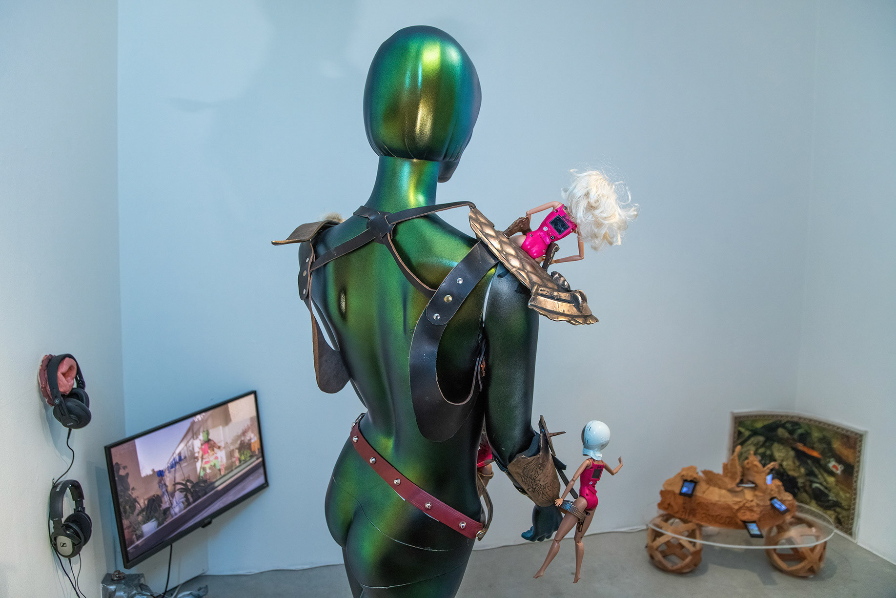 Monika Czyzyk exhibition. Memory substance juicing Barbie dna with ancestral purification in accelerating decelerating macabre.