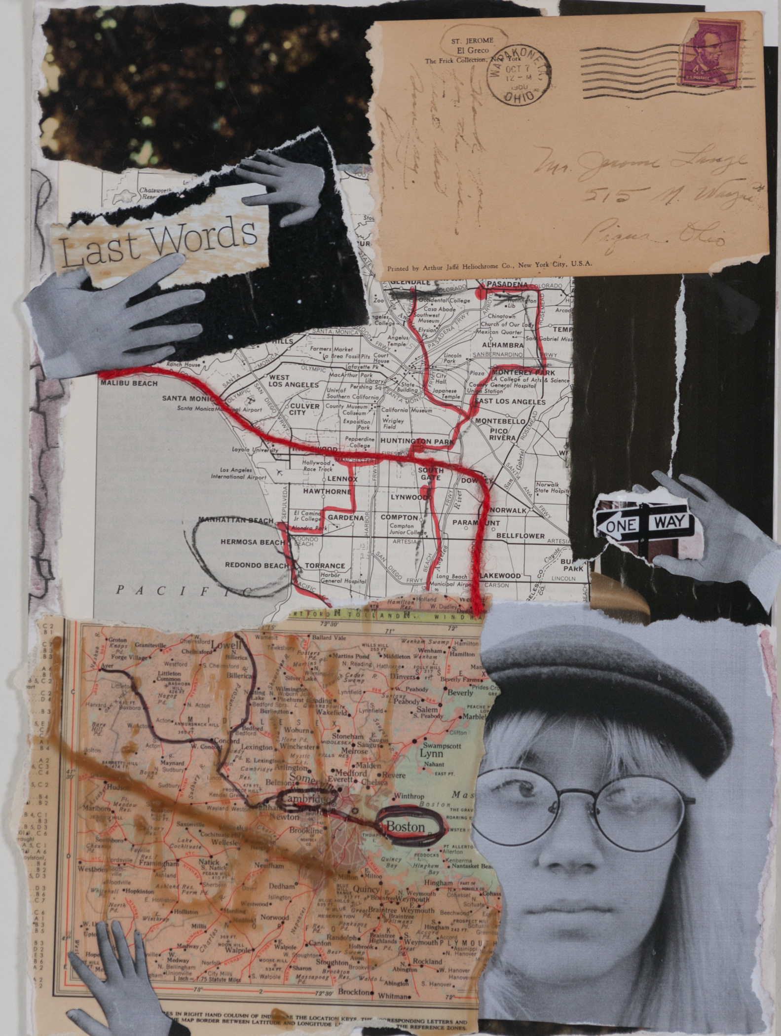 Find yourself. Original film photographs and mixed media 8" x 12"