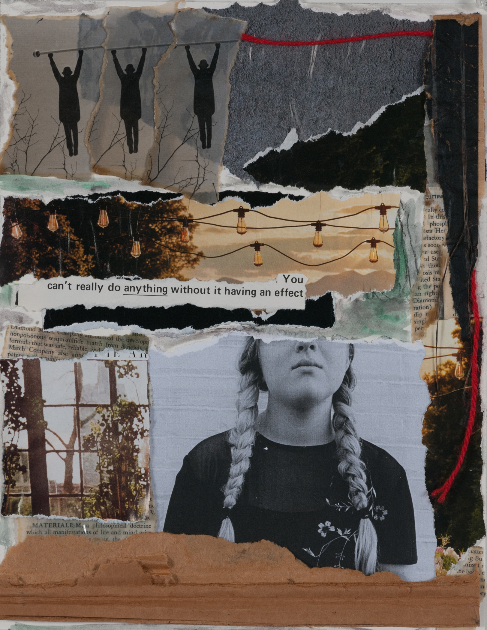 An effect... Original film photographs and mixed media 9" x 12"
