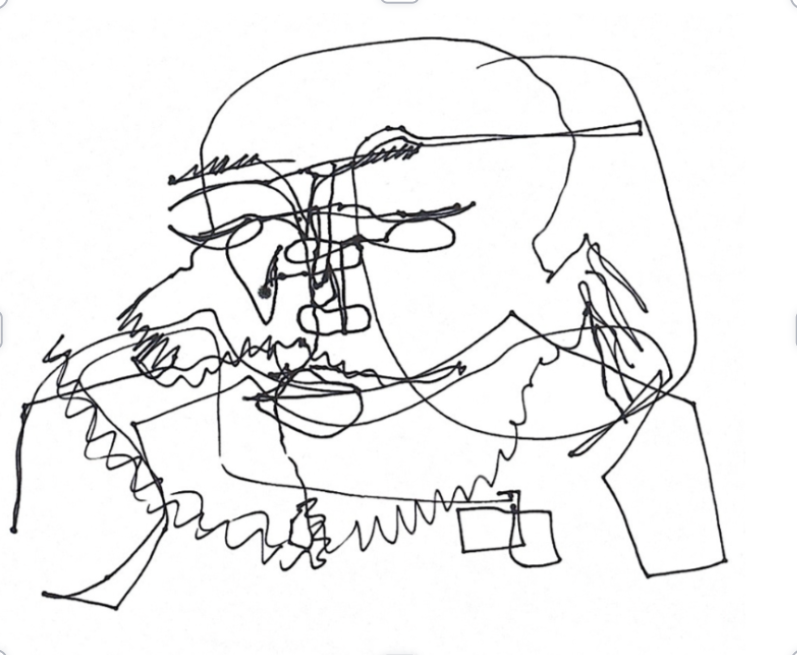 (Day 1 ) 3.5-minute blind contour 