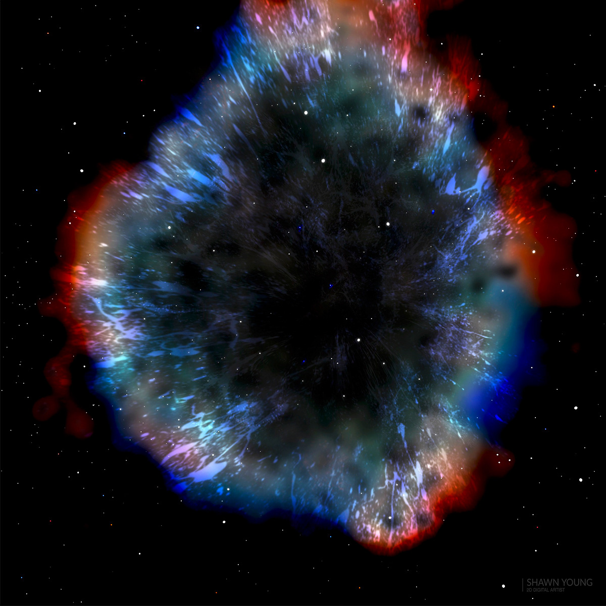 New Year's Nova (adios 2020) · drawn in Procreate