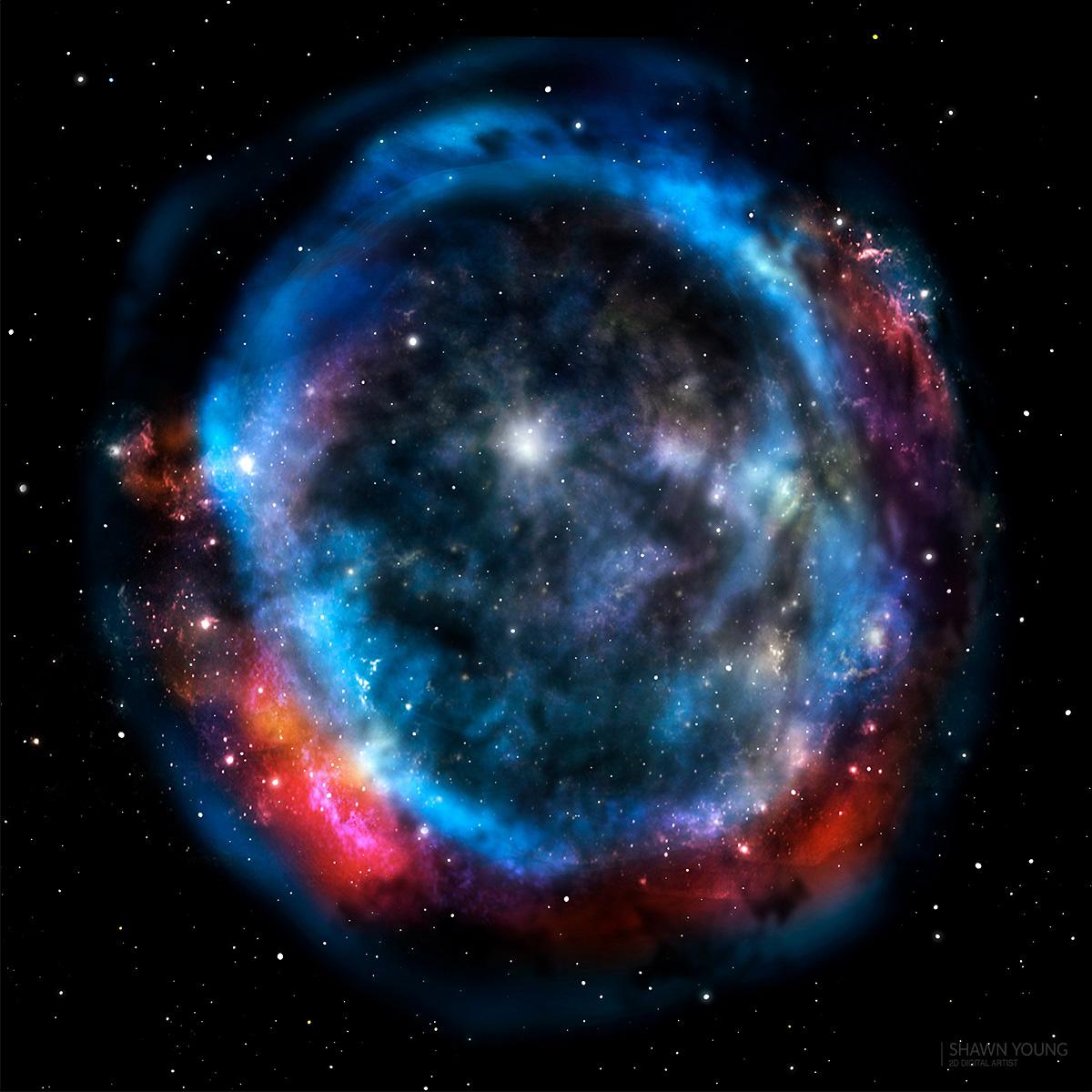 concept space art · drawn in Procreate