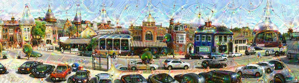 Trip Down Philadelphia Street 36x10 in.