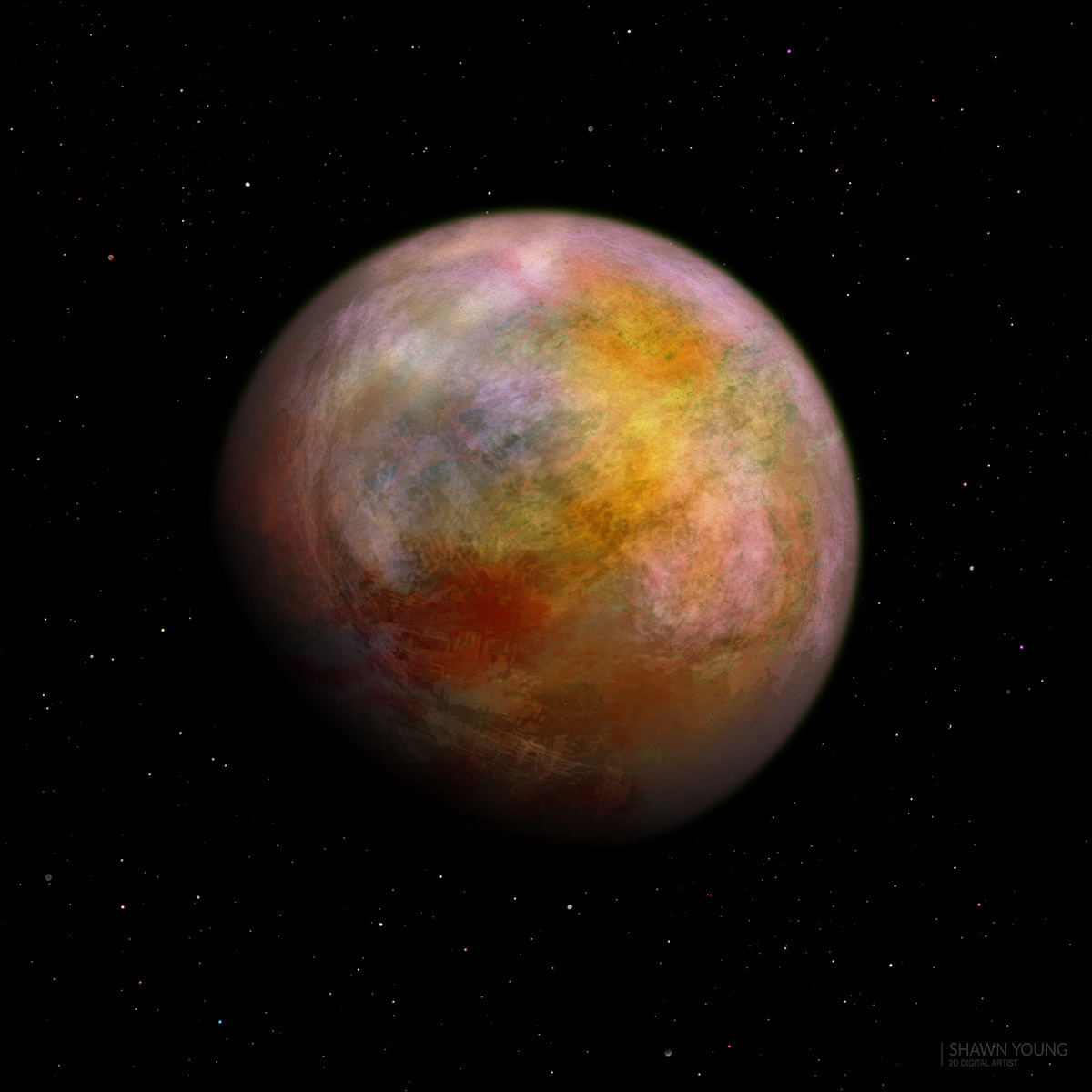 concept space art · drawn in Procreate