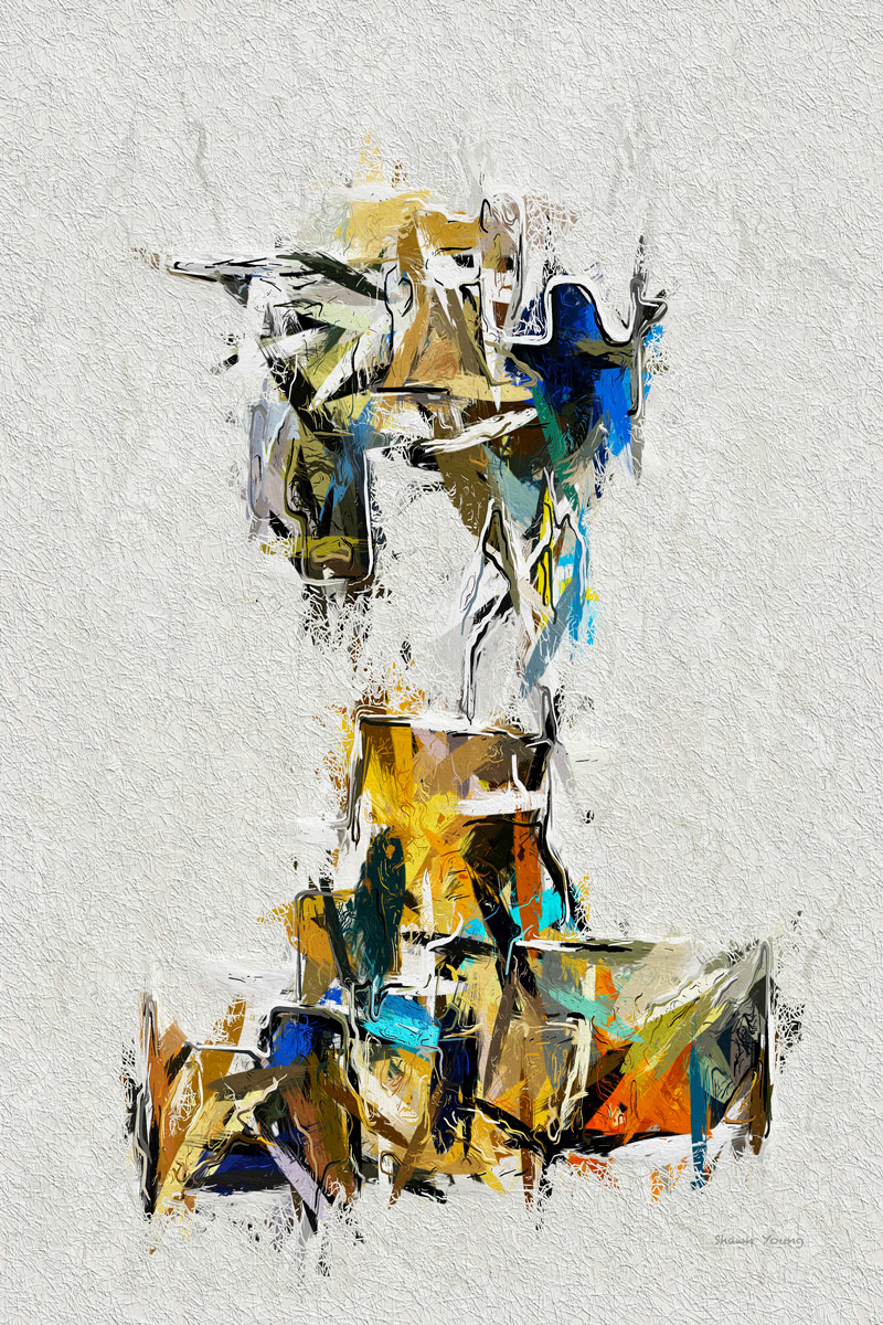 Blue Clan Warrior 14x21 in.