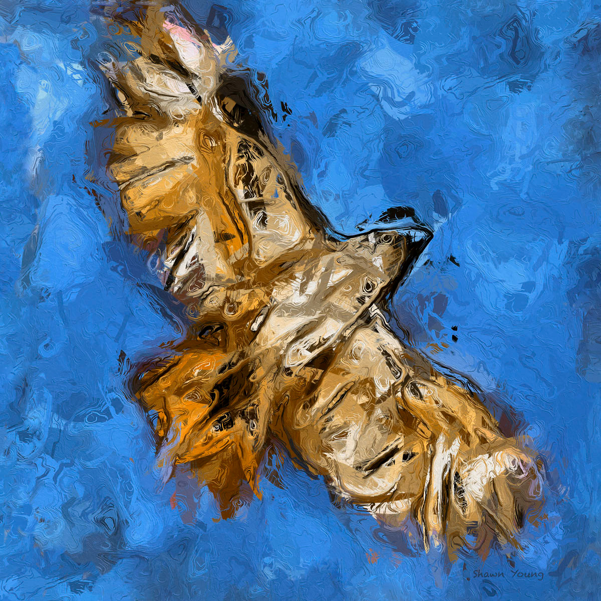 Red Tail Rising 14x14 in.