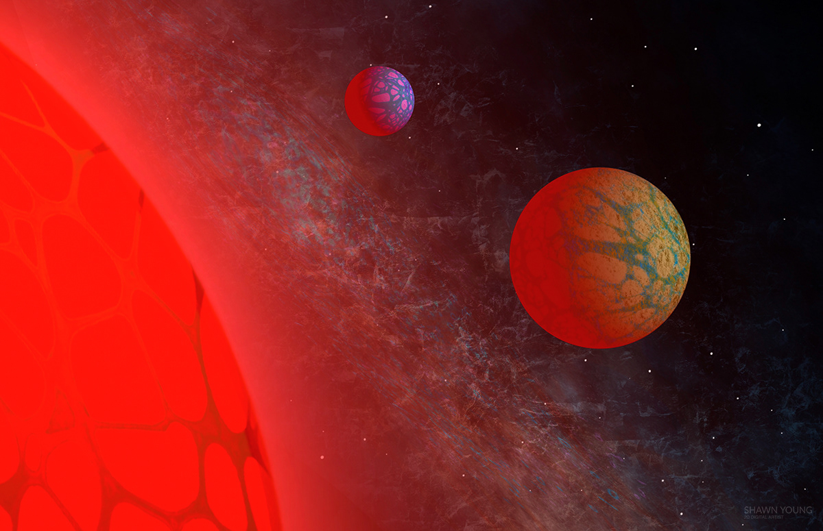 concept space art · drawn in Procreate