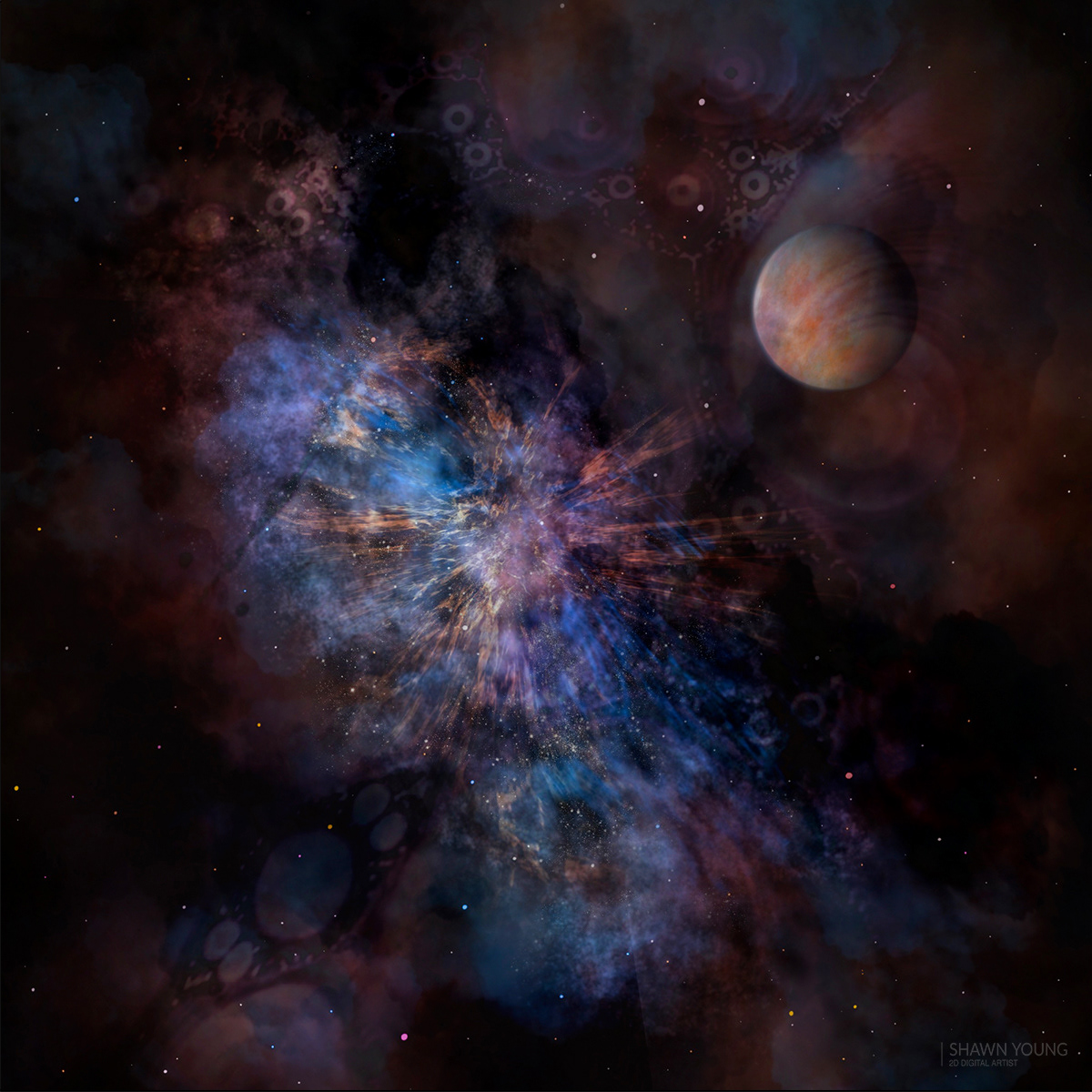 concept space art · drawn in Procreate