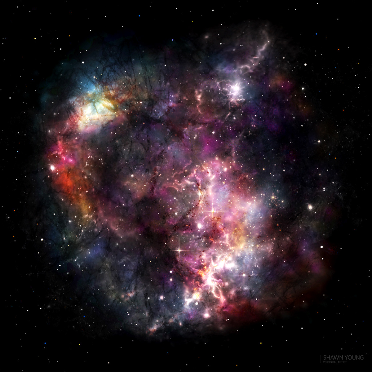 Stellar Nursery · drawn in Procreate