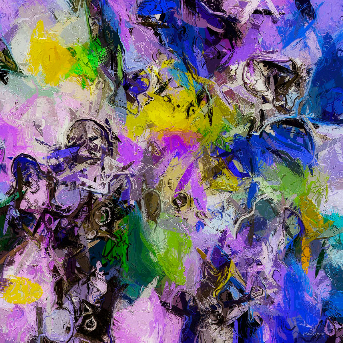 Lily Abstract 24x24 in.