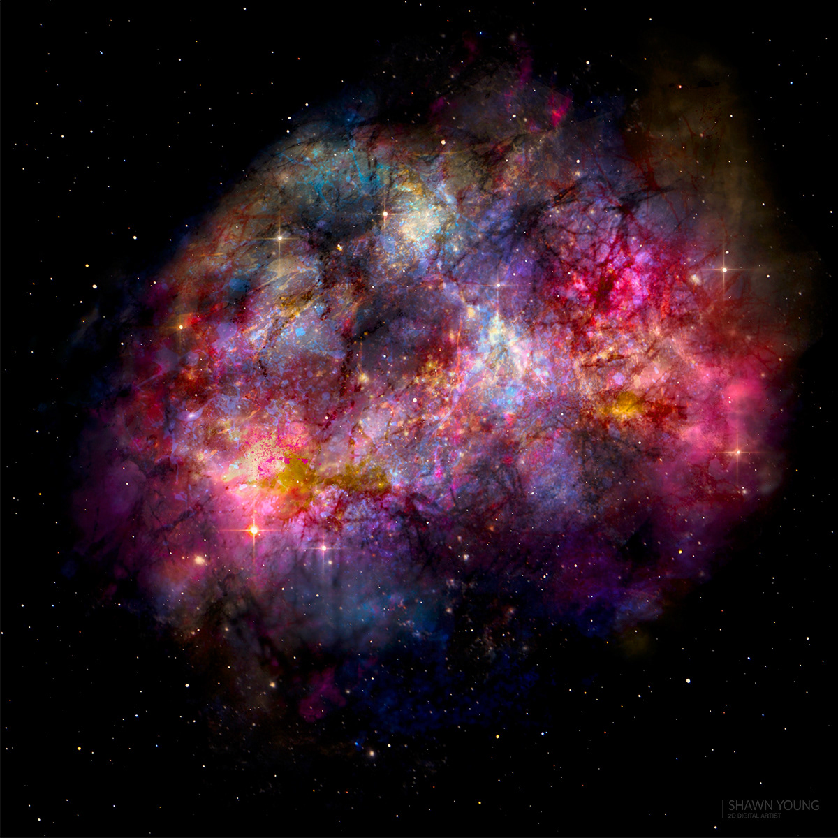 concept space art · drawn in Procreate
