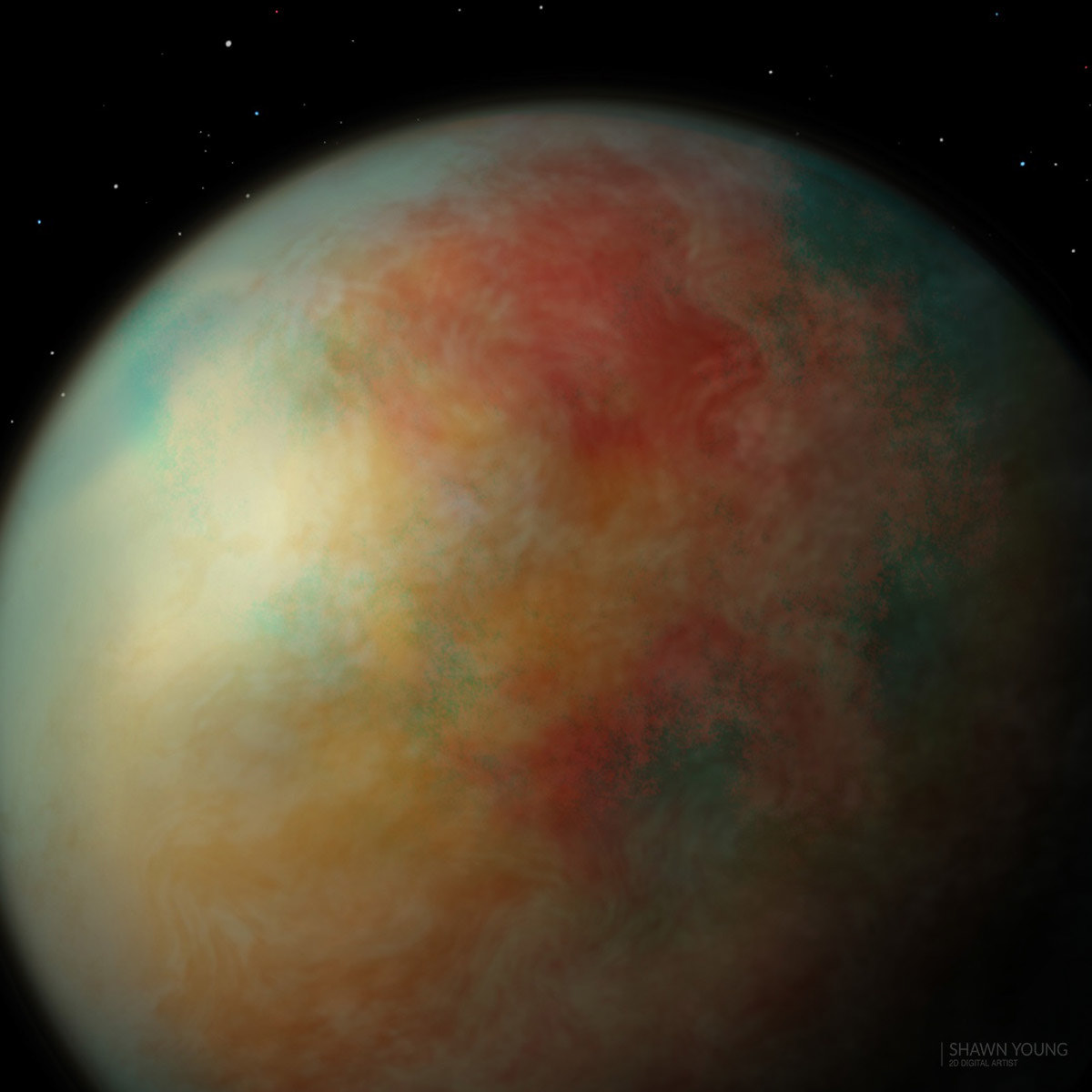 concept space art · drawn in Procreate