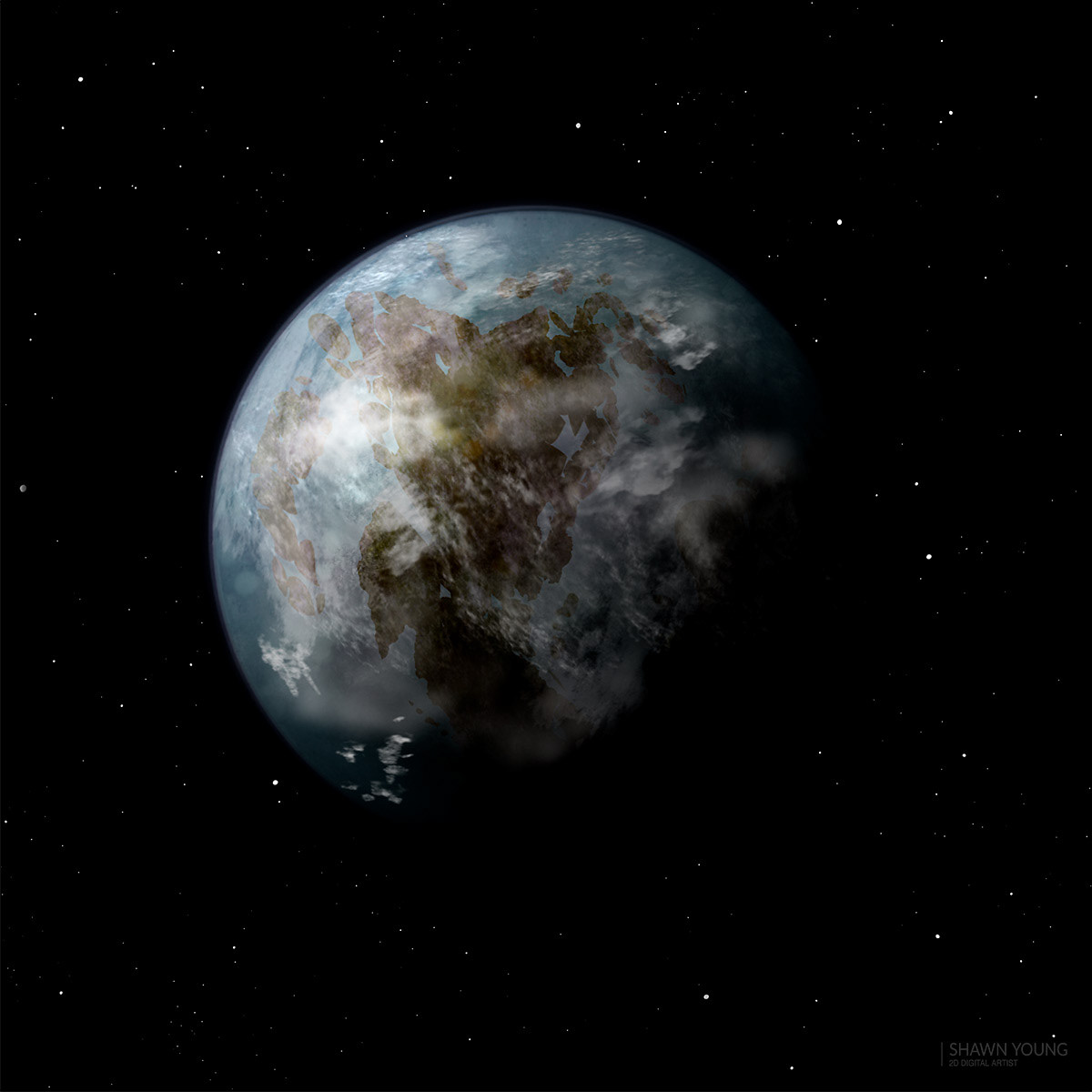 concept space art · drawn in Procreate
