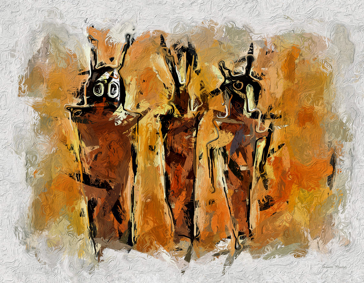 Anasazi Bots 18x14 in.