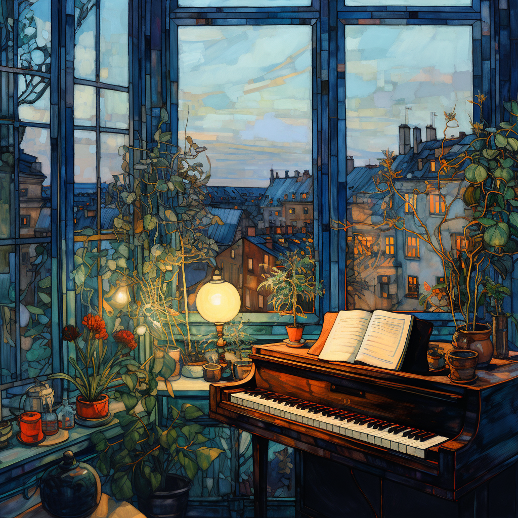 Piano in the Window