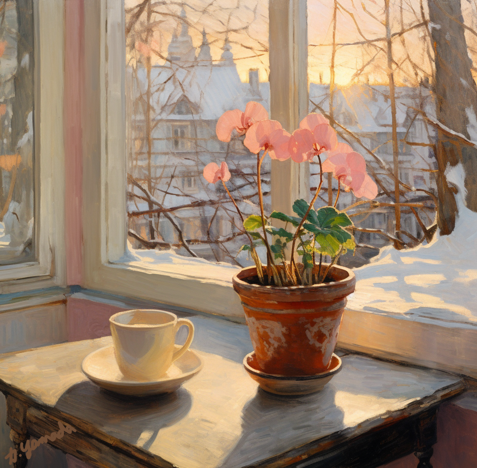 Cyclamen by the Window
