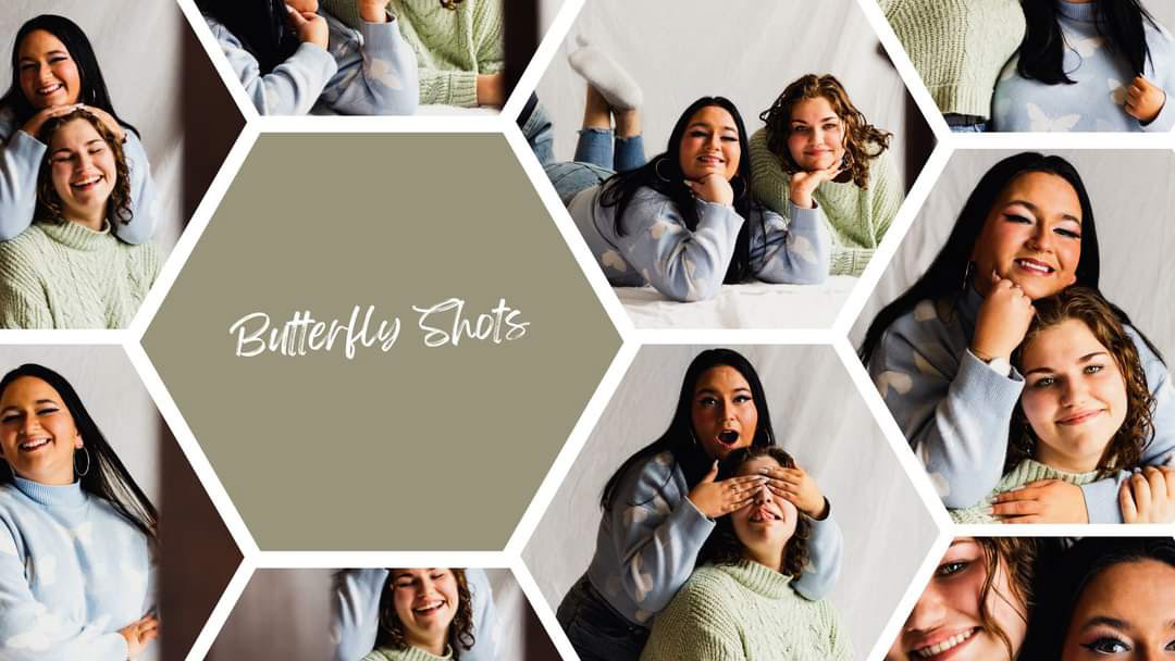 Fun portrait photography for two friends.