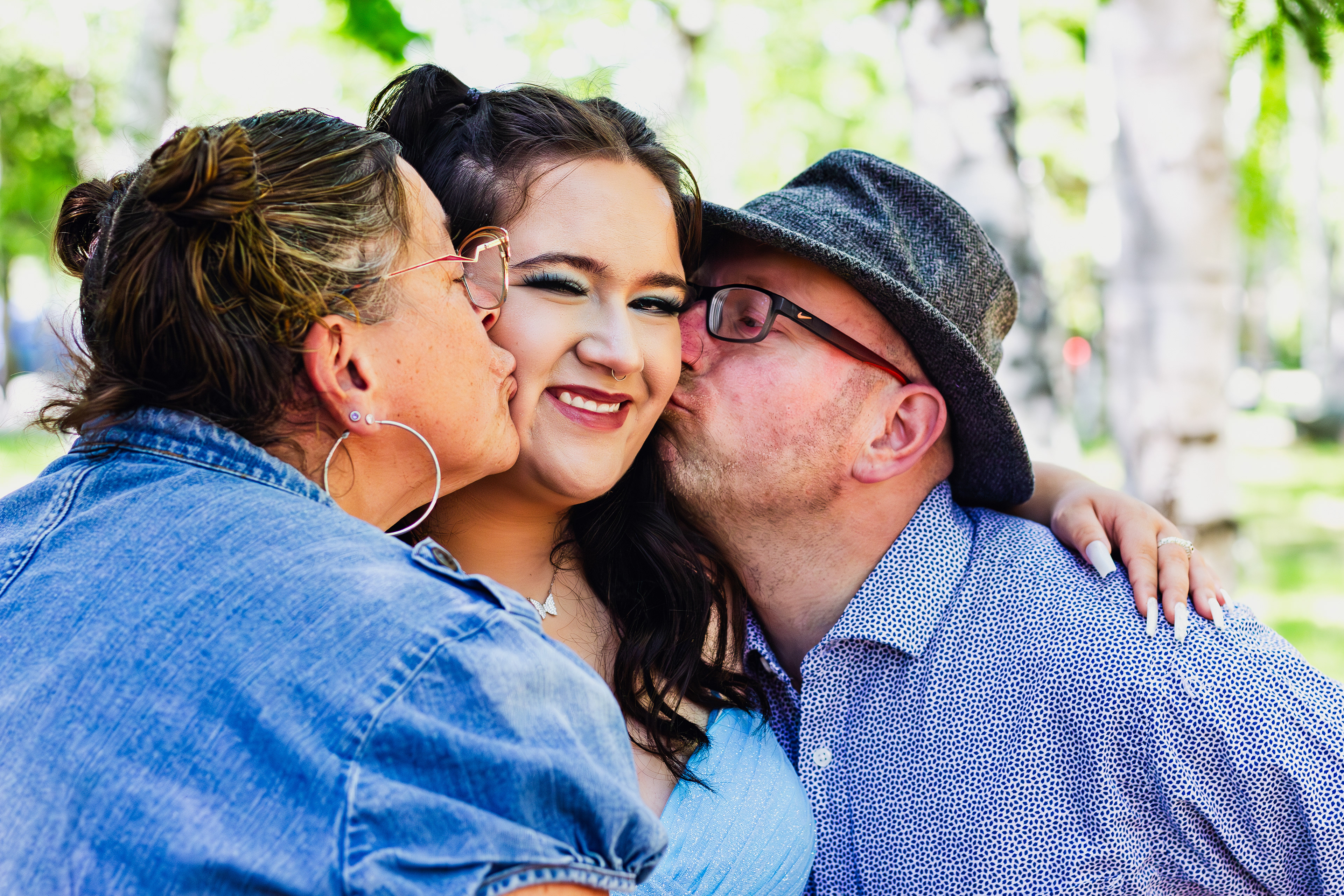 Family photography before prom